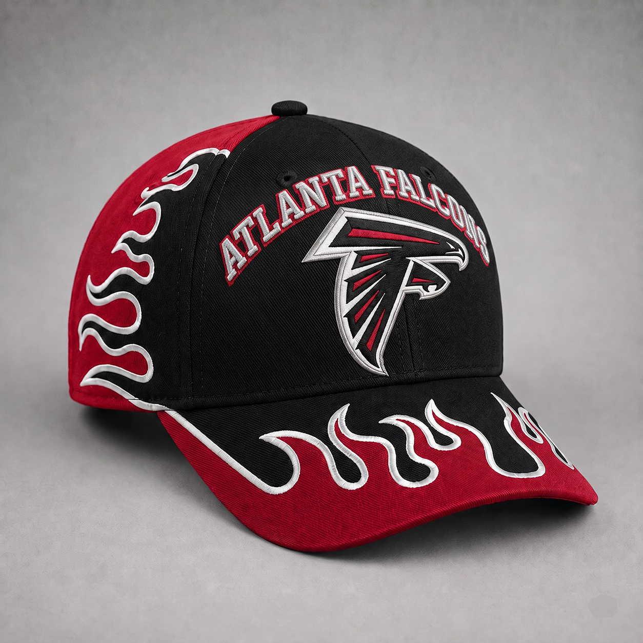 AF Premium NFL Flame Curved Brim Baseball Cap