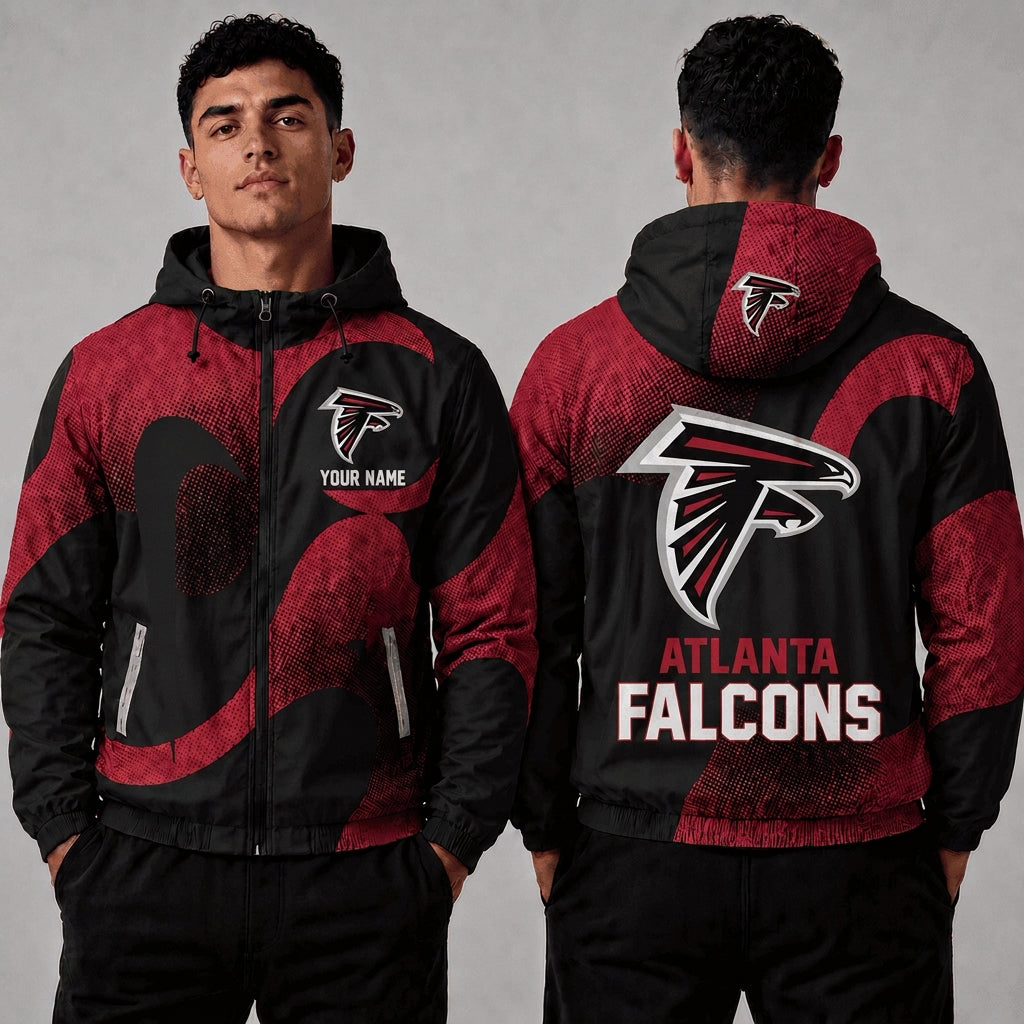 AF x NFL Premium Windbreaker Jacket Personalized Gift For Fan