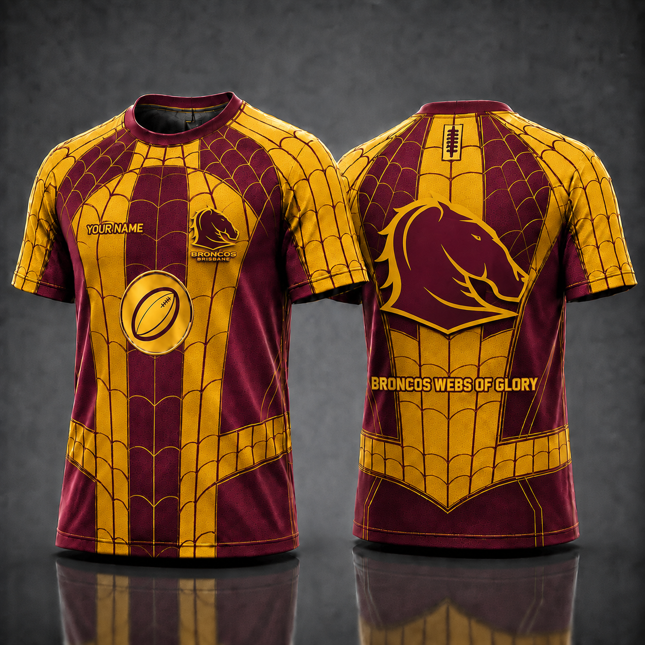 BB NRL x Spider Personalized T-Shirt – Premium Limited Edition Gift for Football Fans