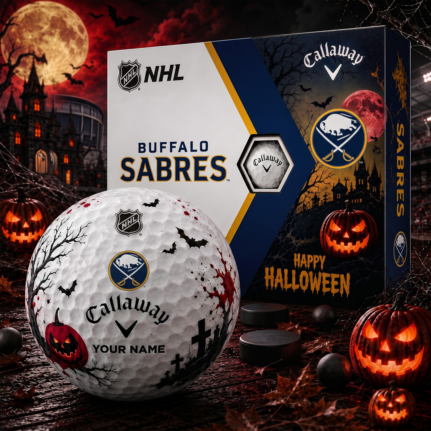 BUF X Premium NHL Halloween Golf Ball Limited Edition