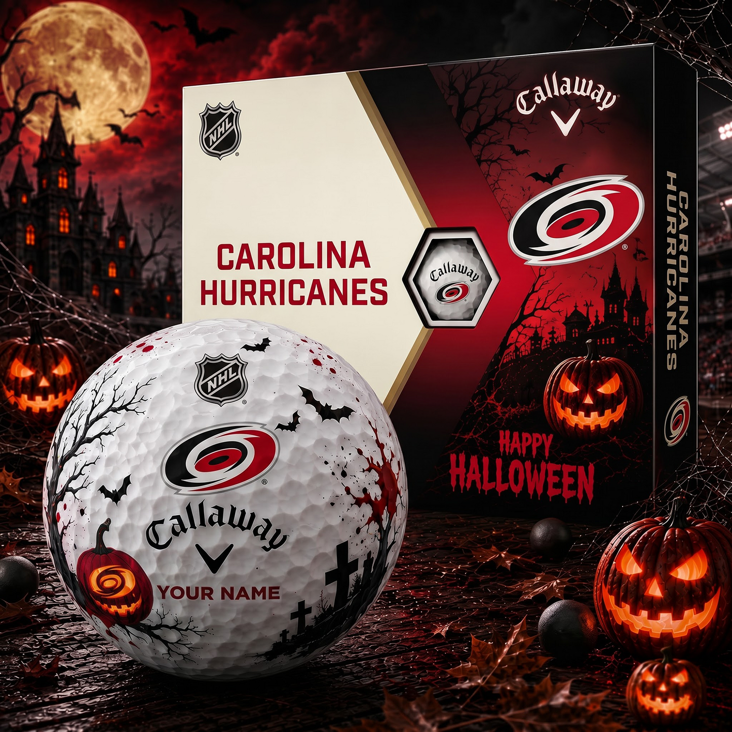CAR X Premium NHL Halloween Golf Ball Limited Edition