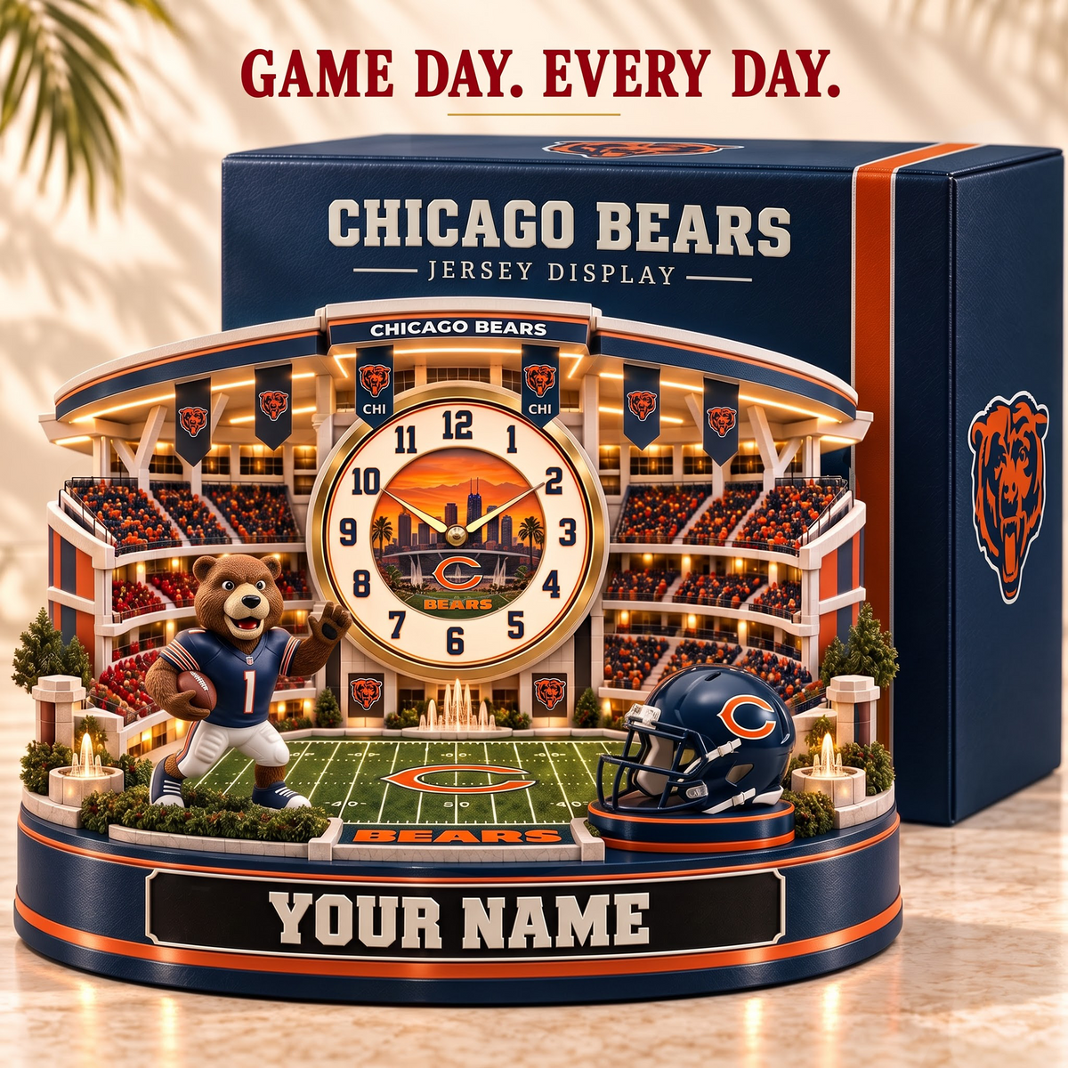 CB x Premium NFL Home Decorative Table Clock