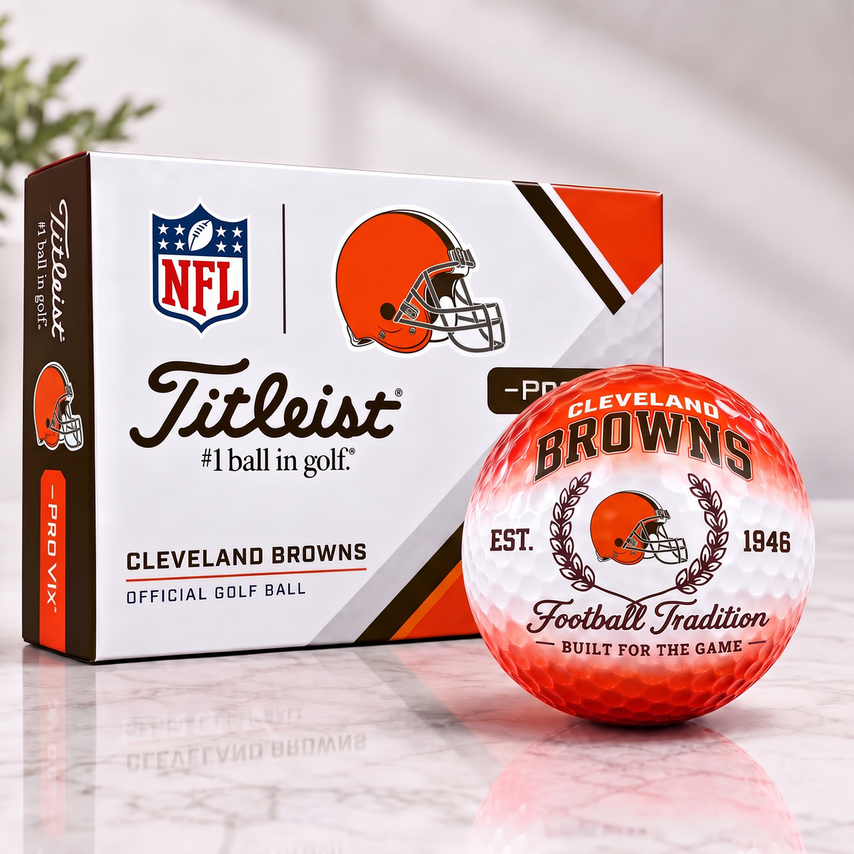 CLE X Custom NFL Football Tradition Golf Ball Set