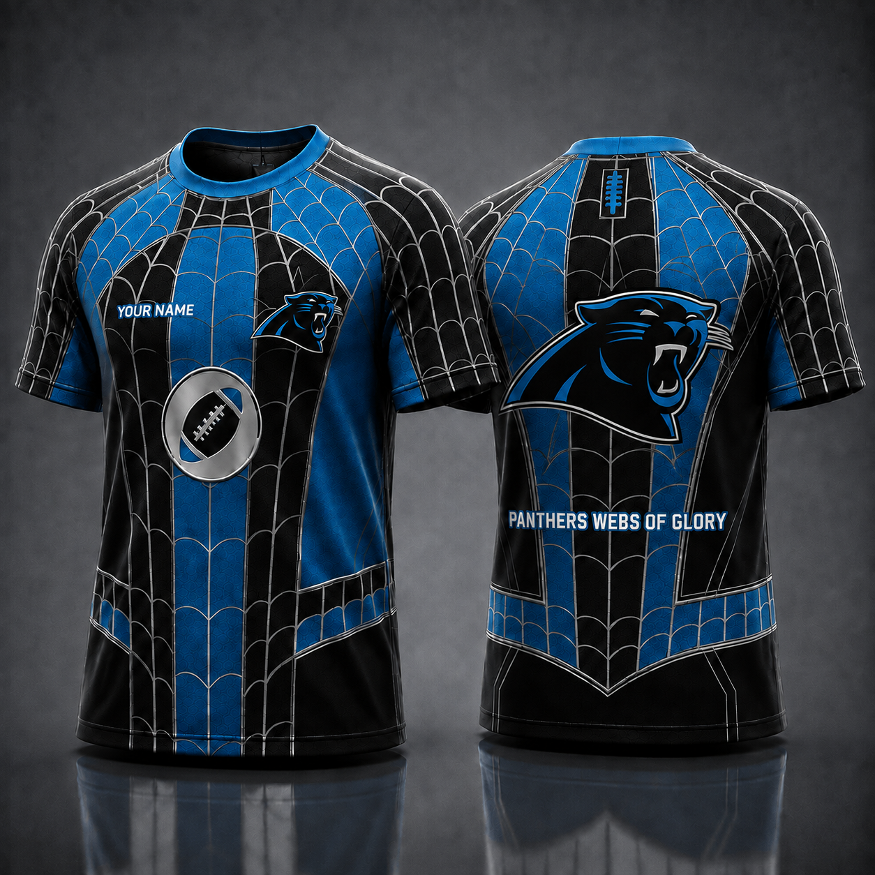 CP NFL x Spider Personalized T-Shirt – Premium Limited Edition Gift for Football Fans