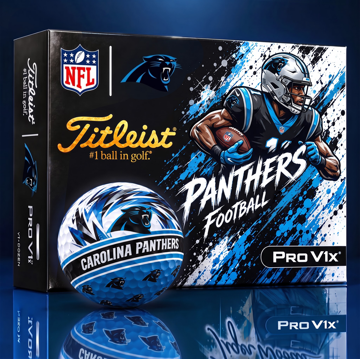 CP x Custom NFL Dynamic Paint Splatter Golf Balls