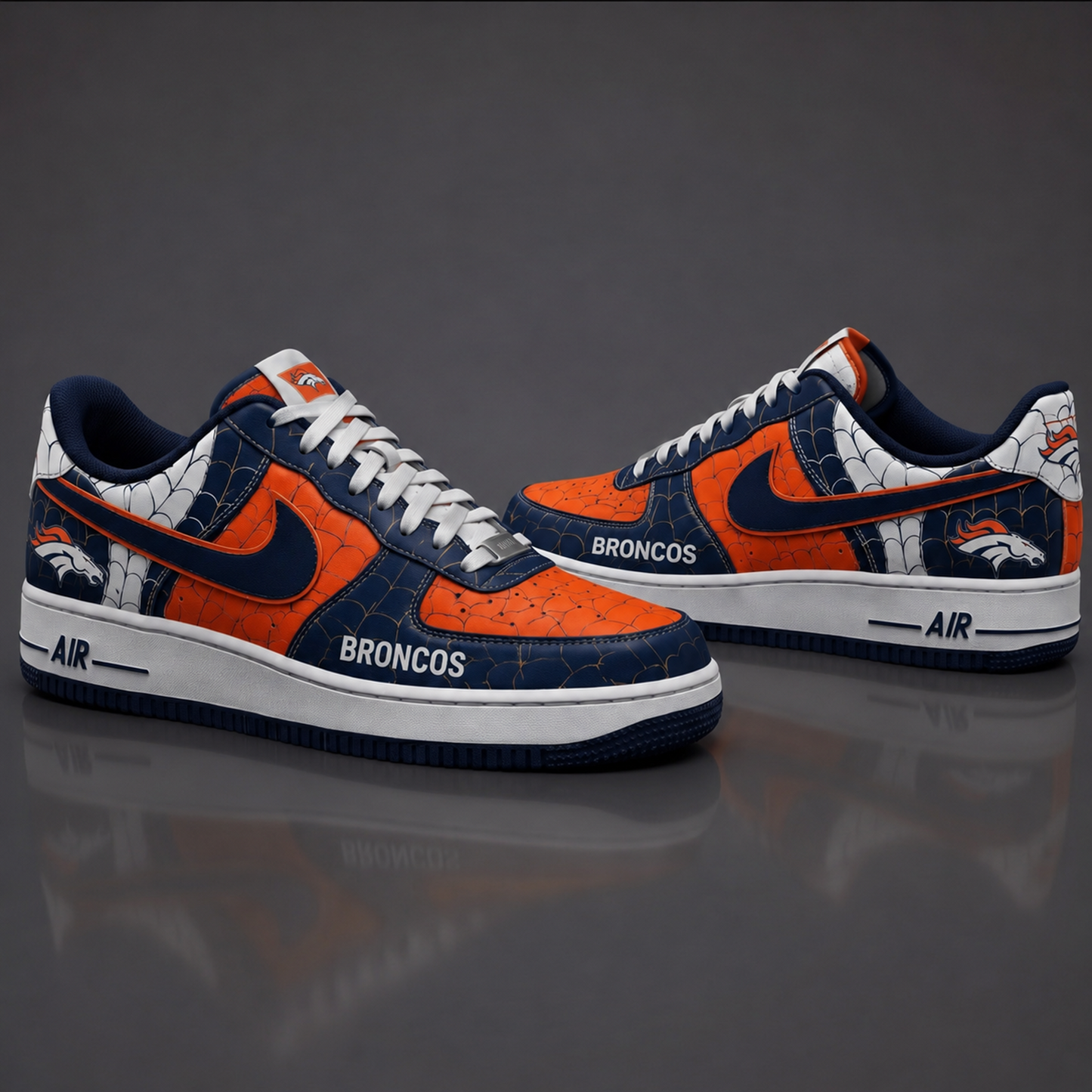 DB NFL x Spider Premium AF1 Sneakers Limited Edition Gift for Football Fans