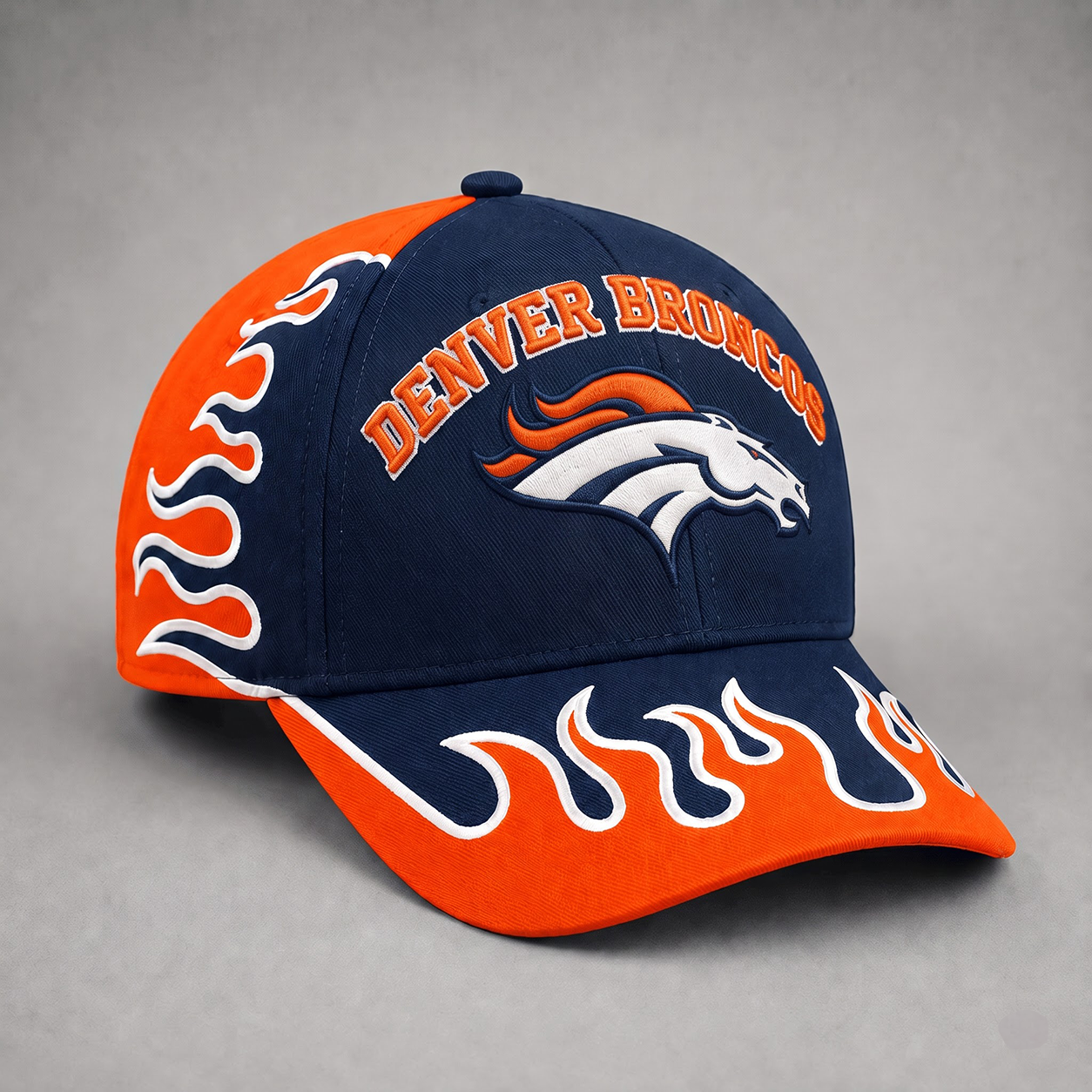 DB Premium NFL Flame Curved Brim Baseball Cap
