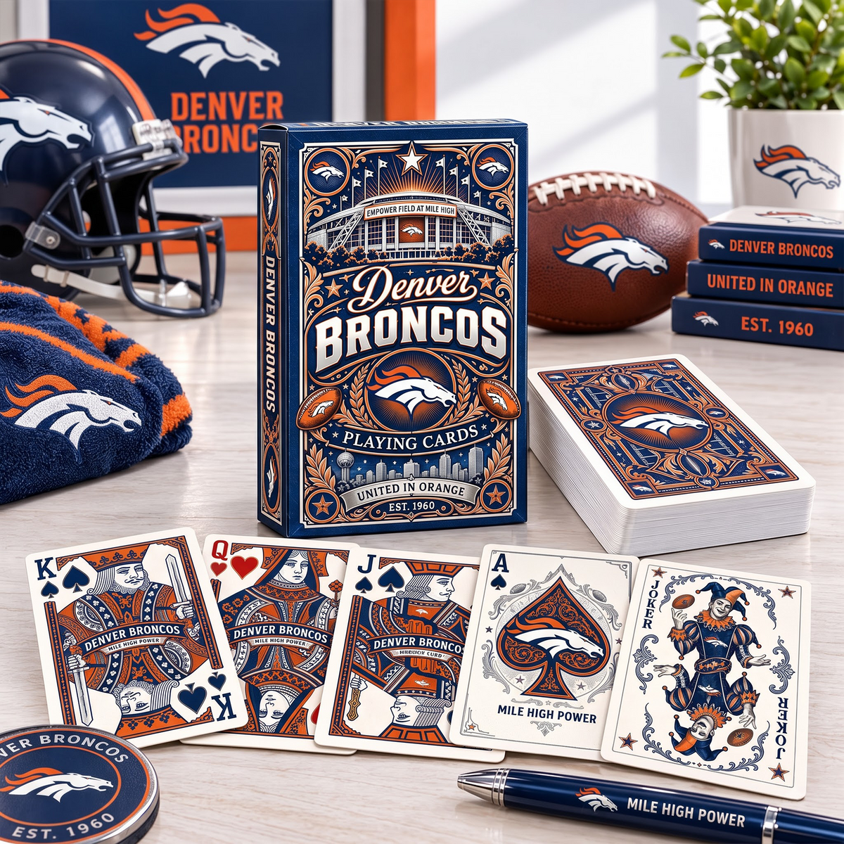 DEN X Premium NFL Playing Card Box Set