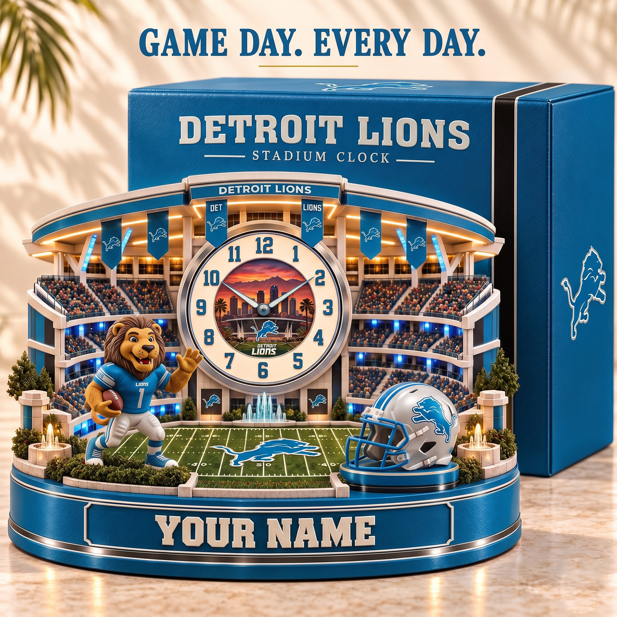 DL x Premium NFL Home Decorative Table Clock