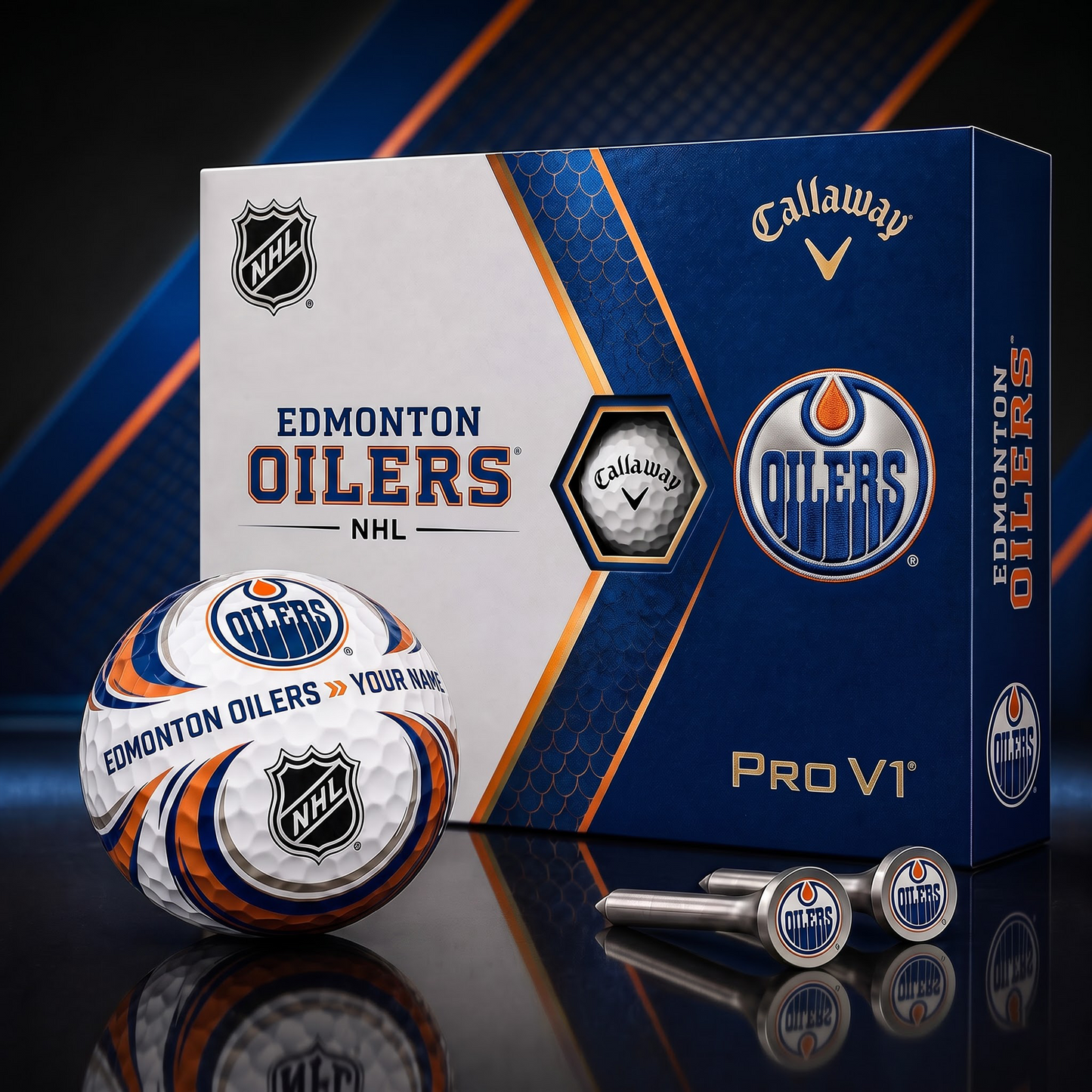EDM X PREMIUM NHL PERSONALIZED PRO V1 GOLF BALL SET COLLECTOR EDITION