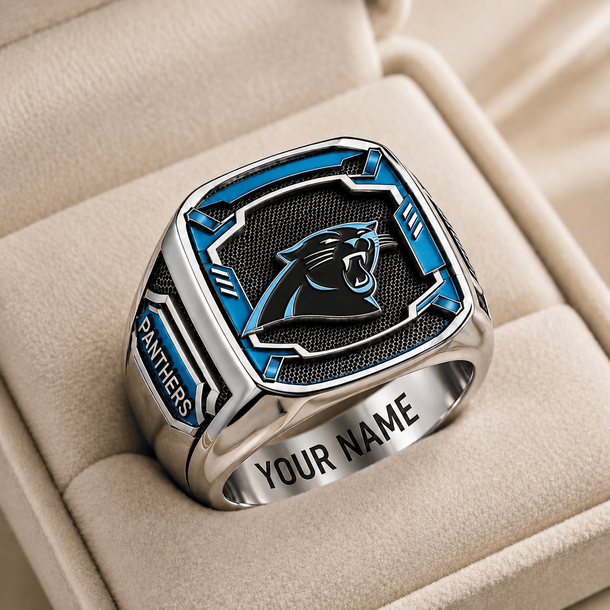 Exclusive NFL x CAR Personalized Name Ring