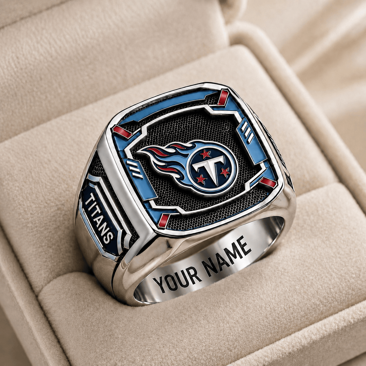 Exclusive NFL x TEN Personalized Name Ring