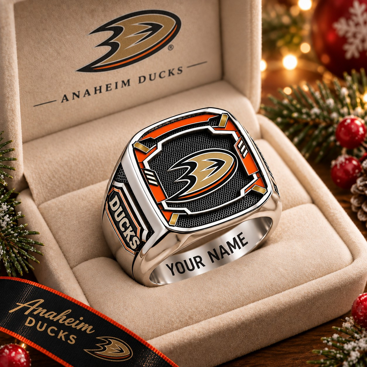 Exclusive NHL x ANA Personalized Name Ring