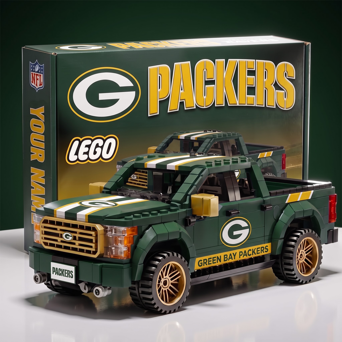 GBP x NFL IN-HOUSE CRAFTED PICKUP TRUCK BUILDING BLOCK SET