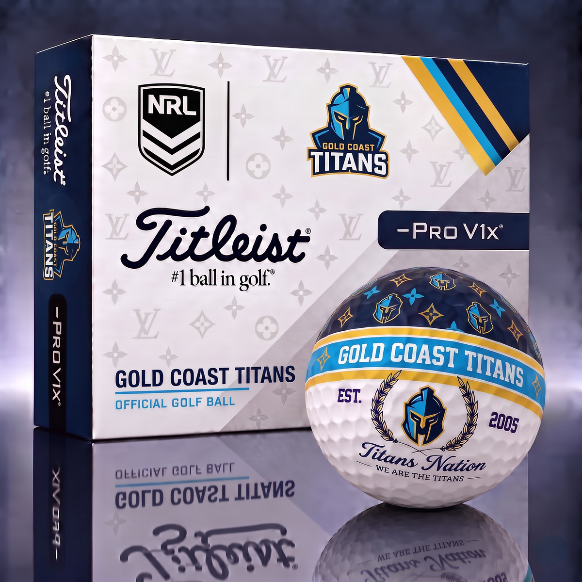 GCT X Custom NRL Football Tradition Golf Ball Set