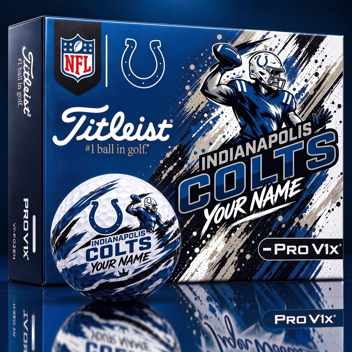 IC x Personalized NFL Titleist Pro V1x NFL Golf Balls