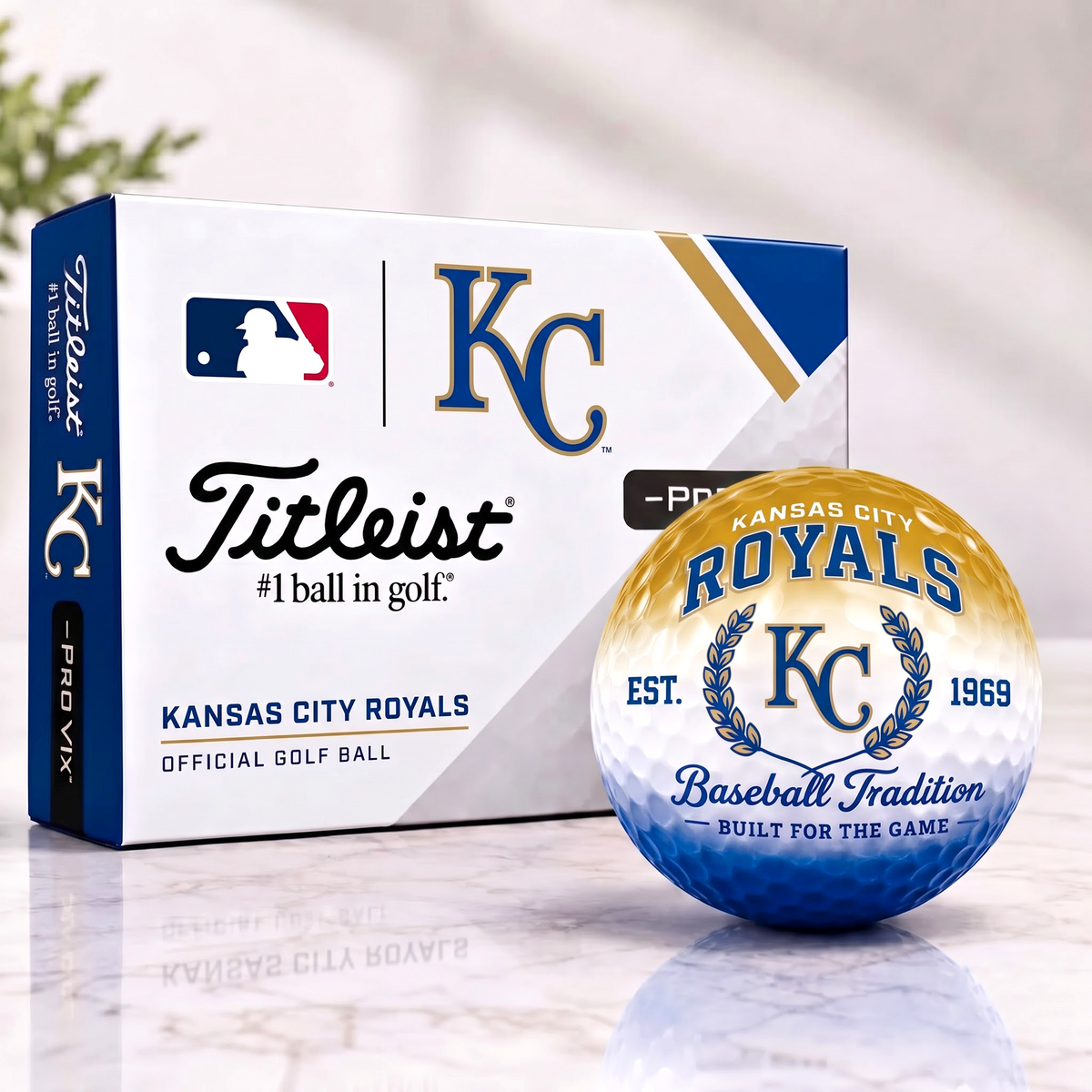 KCR x Custom MLB Football Tradition Golf Ball Set