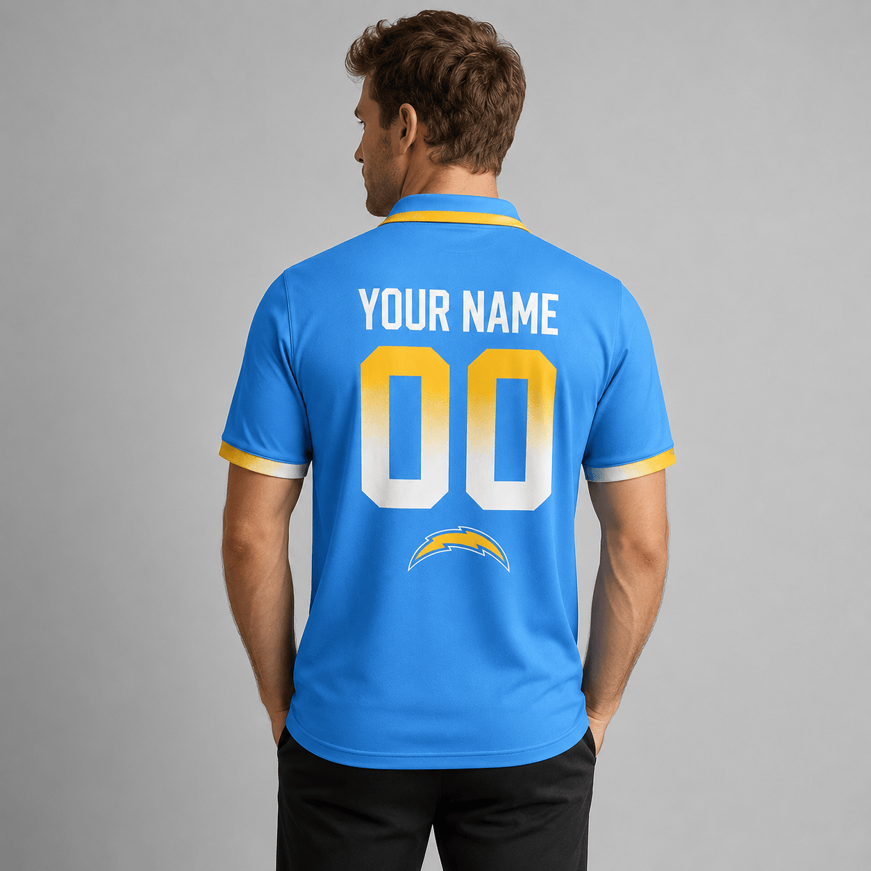 LAC Premium NFL Personalized Match Day Polo Shirt