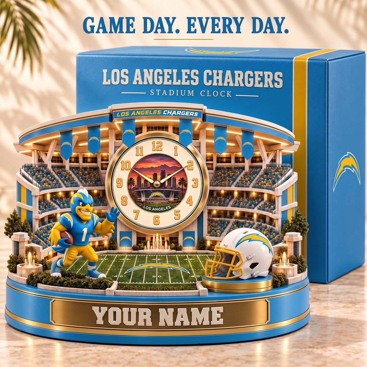 LAC x Premium NFL Home Decorative Table Clock