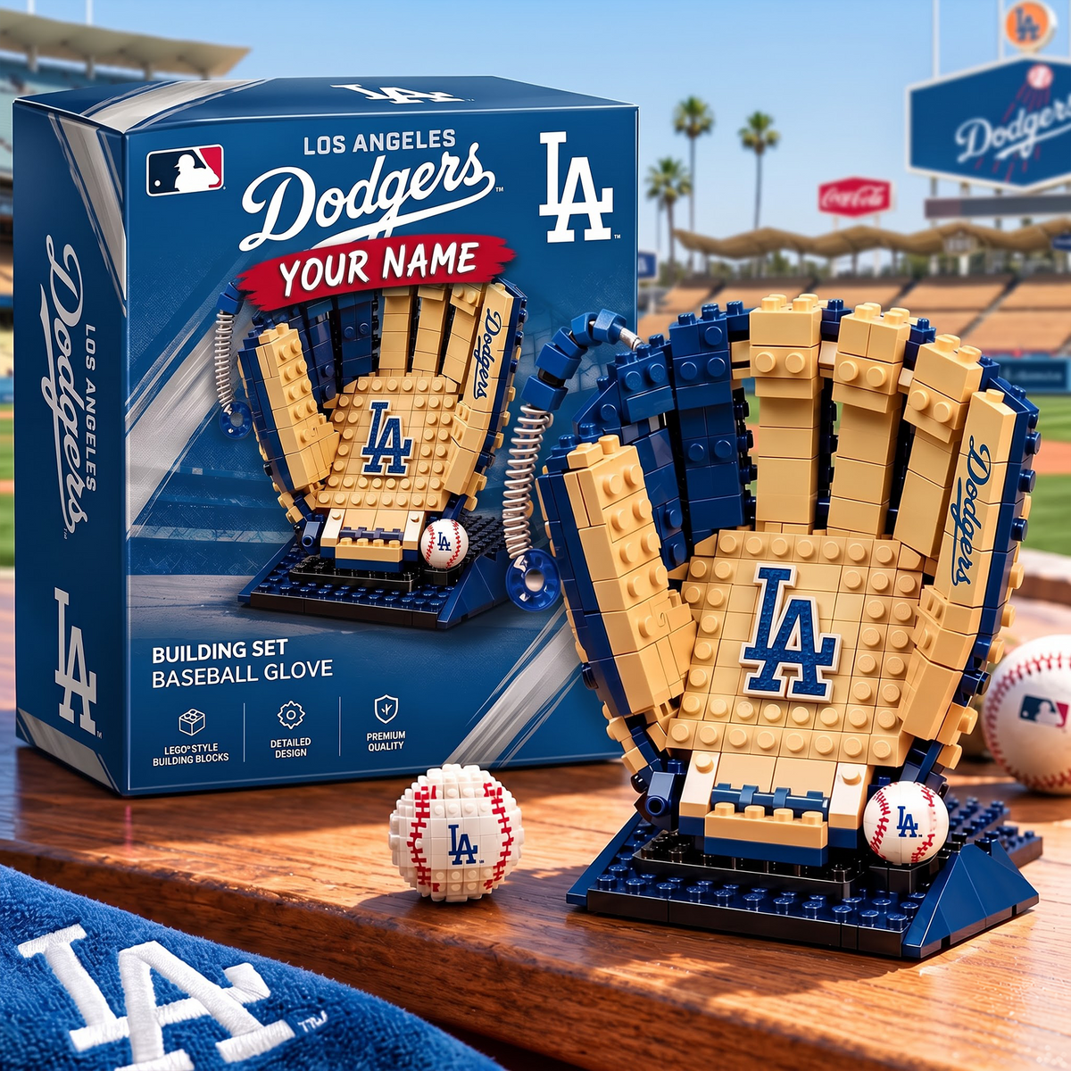 LAD X MLB Teams Baseball Glove Building Block Set
