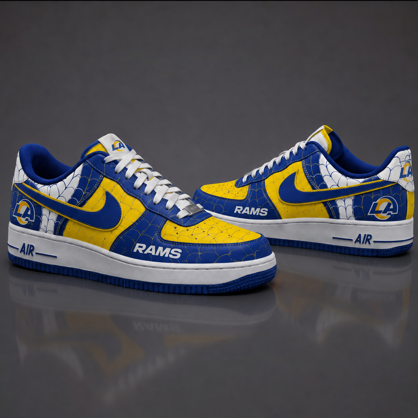 LAR NFL x Spider Premium AF1 Sneakers Limited Edition Gift for Football Fans