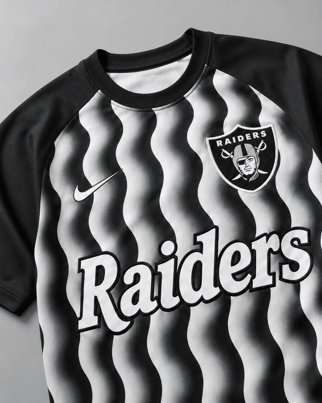 LVR Premium NFL Retro Wavy Pattern Athletic T-Shirt