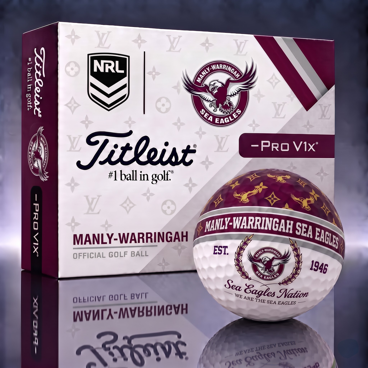 MAN X Custom NRL Football Tradition Golf Ball Set