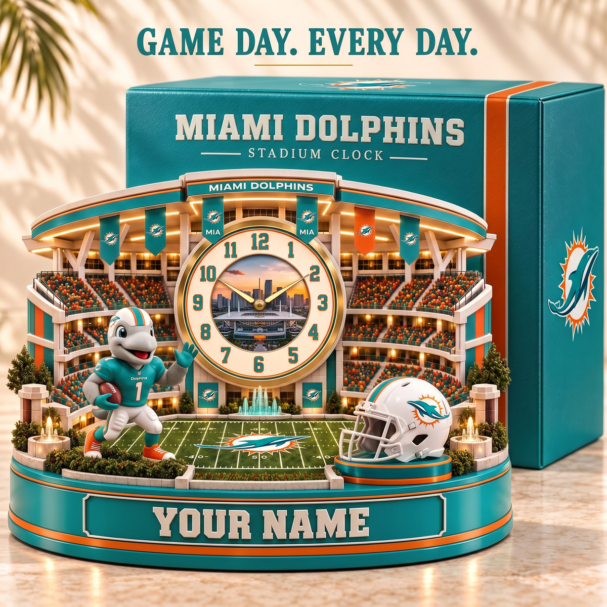 MD x Premium NFL Home Decorative Table Clock