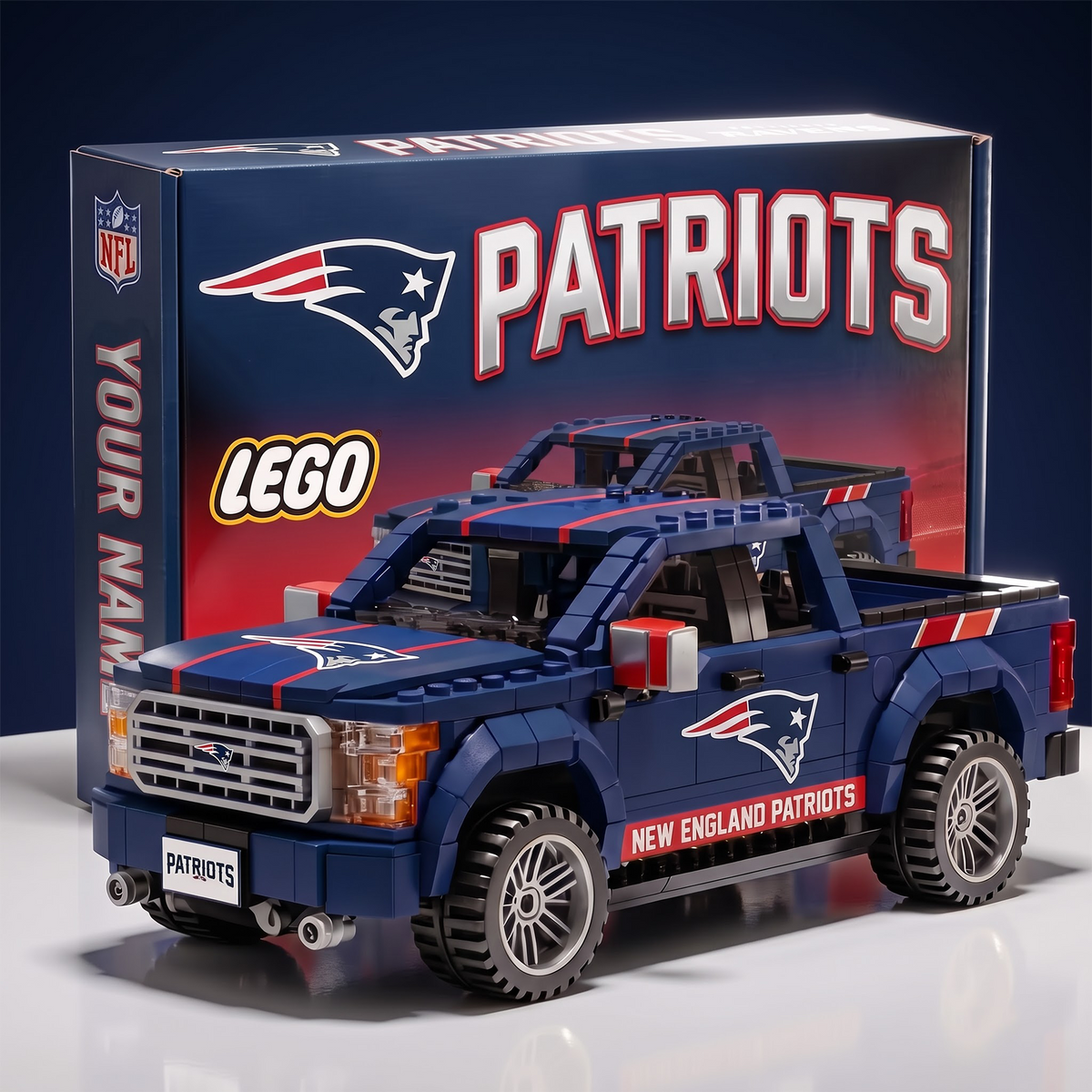 NEP x NFL IN-HOUSE CRAFTED PICKUP TRUCK BUILDING BLOCK SET