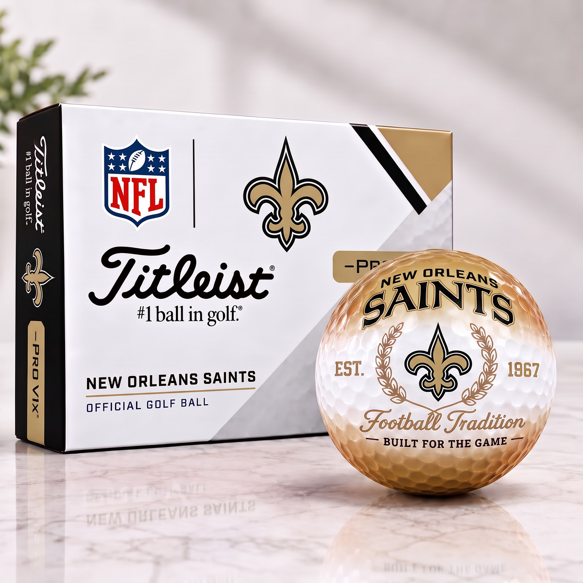 NO X Custom NFL Football Tradition Golf Ball Set