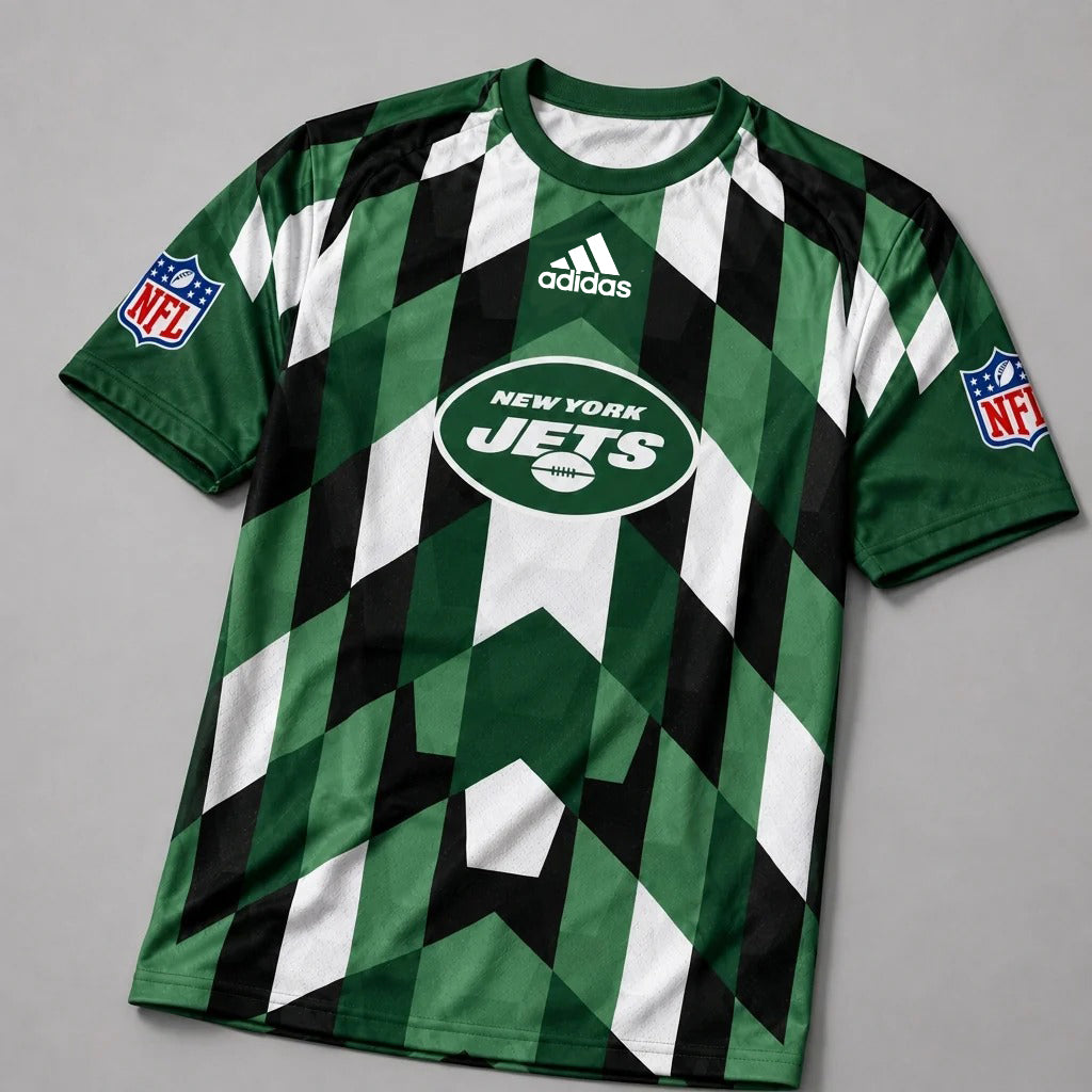 NYJ x NFL Premium Geometric Fan Performance T-Shirt