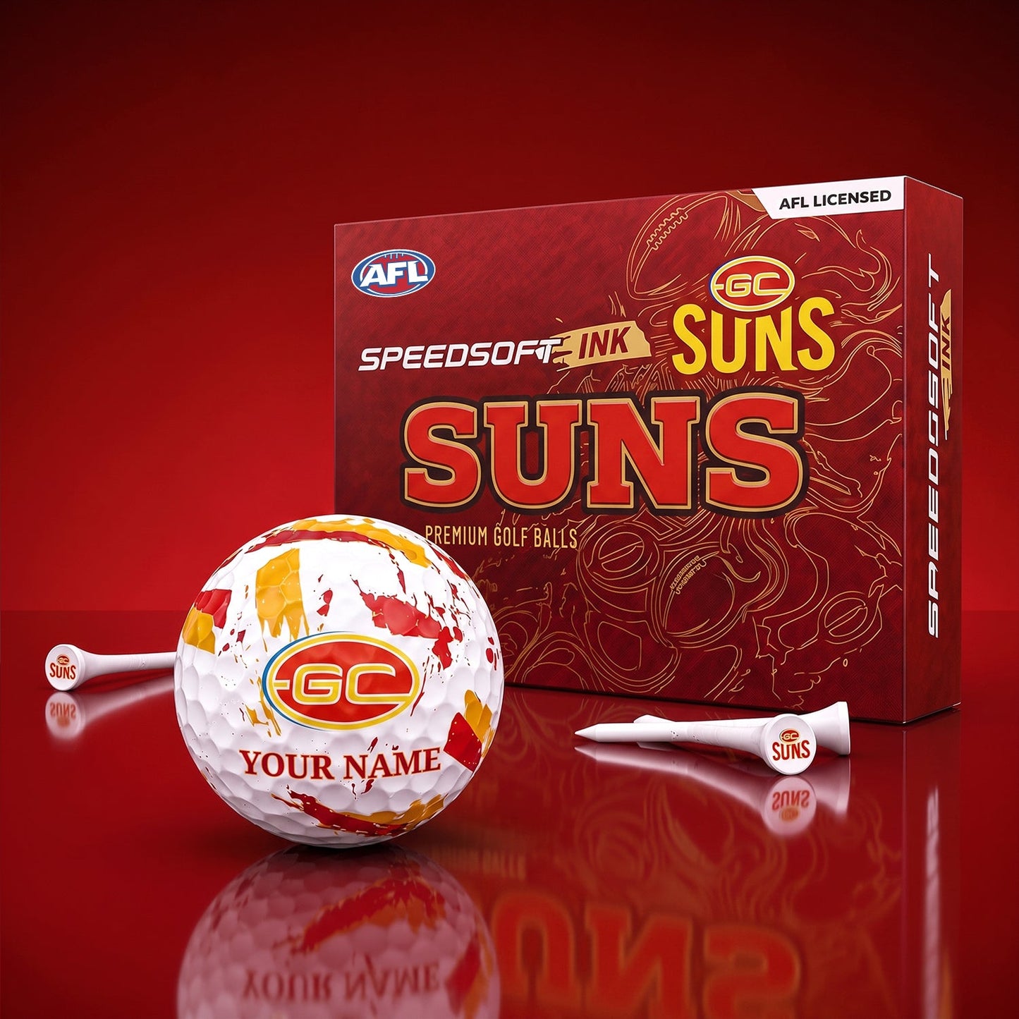 PREMIUM AFL X GCS EXCLUSIVE PERSONALIZED GOLF BALL SET LIMITED EDTION