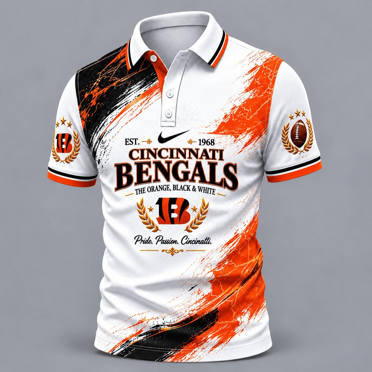 PREMIUM NFL X CIN EXCLUSIVE Classic Fan Polo Limited Edition