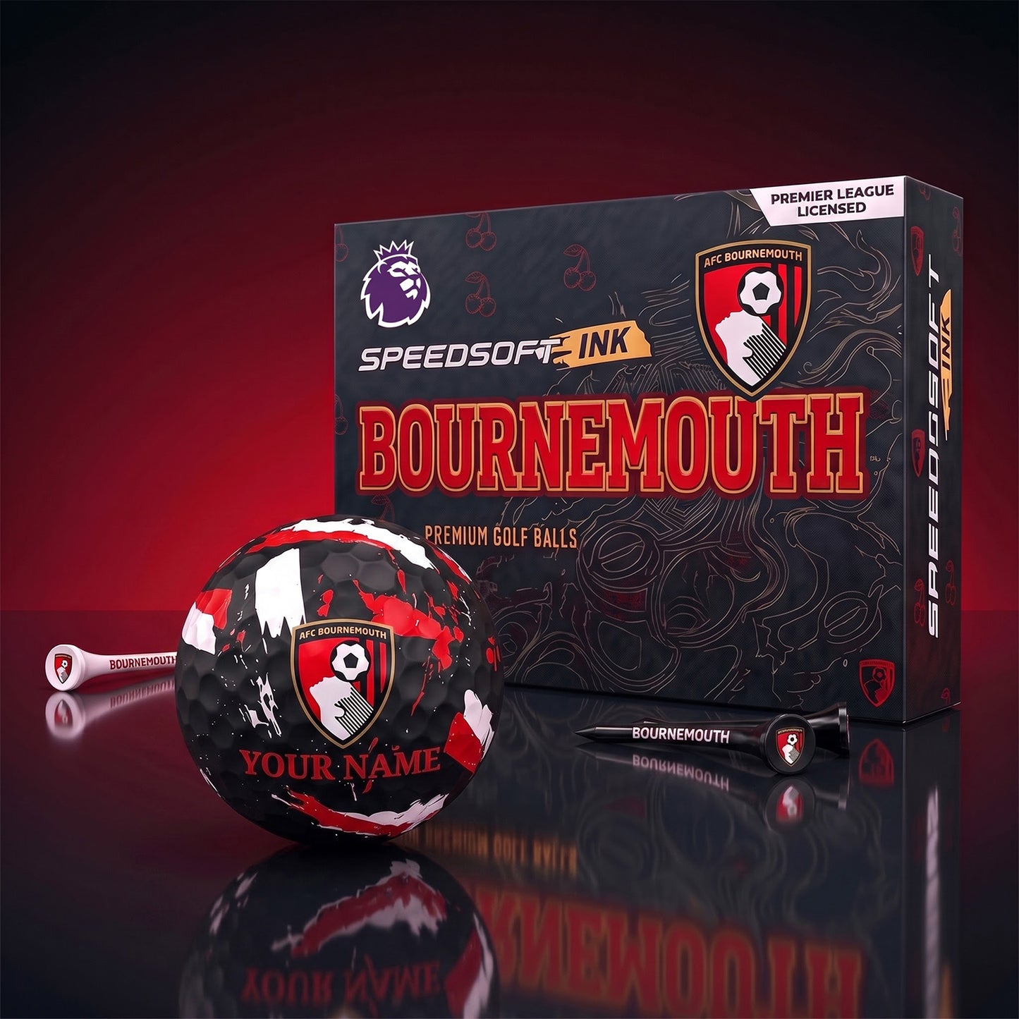 PREMIUM EPL X BOU EXCLUSIVE PERSONALIZED GOLF BALL SET LIMITED EDTION