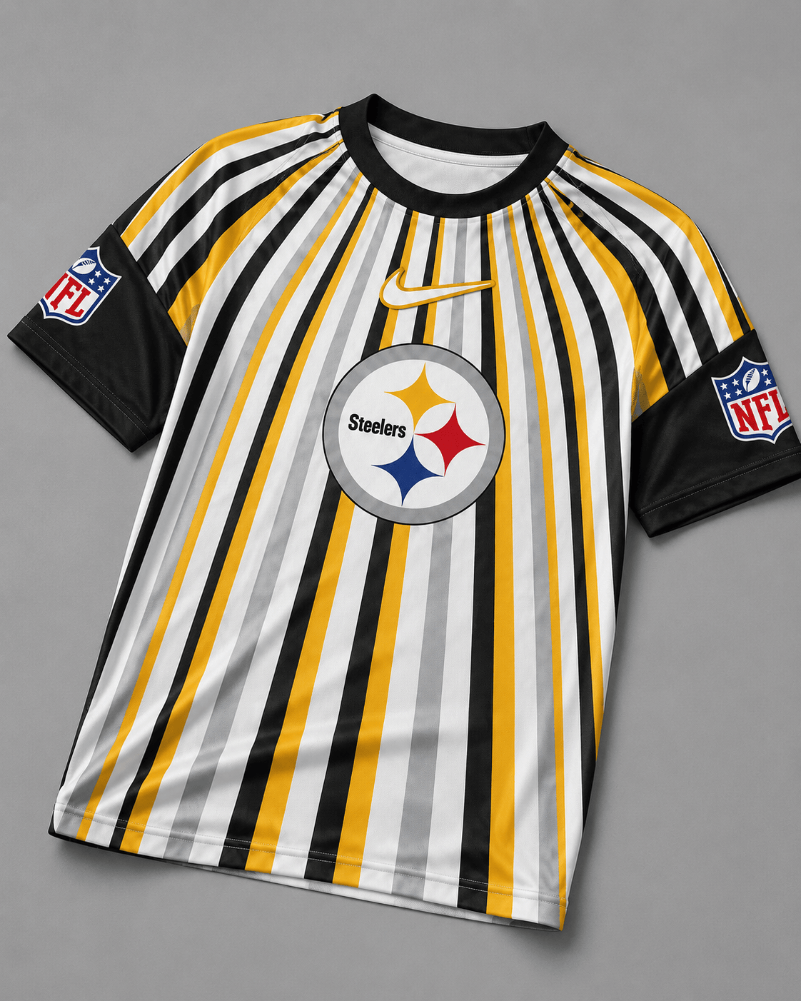 PS Premium NFL Men’s Athletic Vertical Stripe T-Shirt