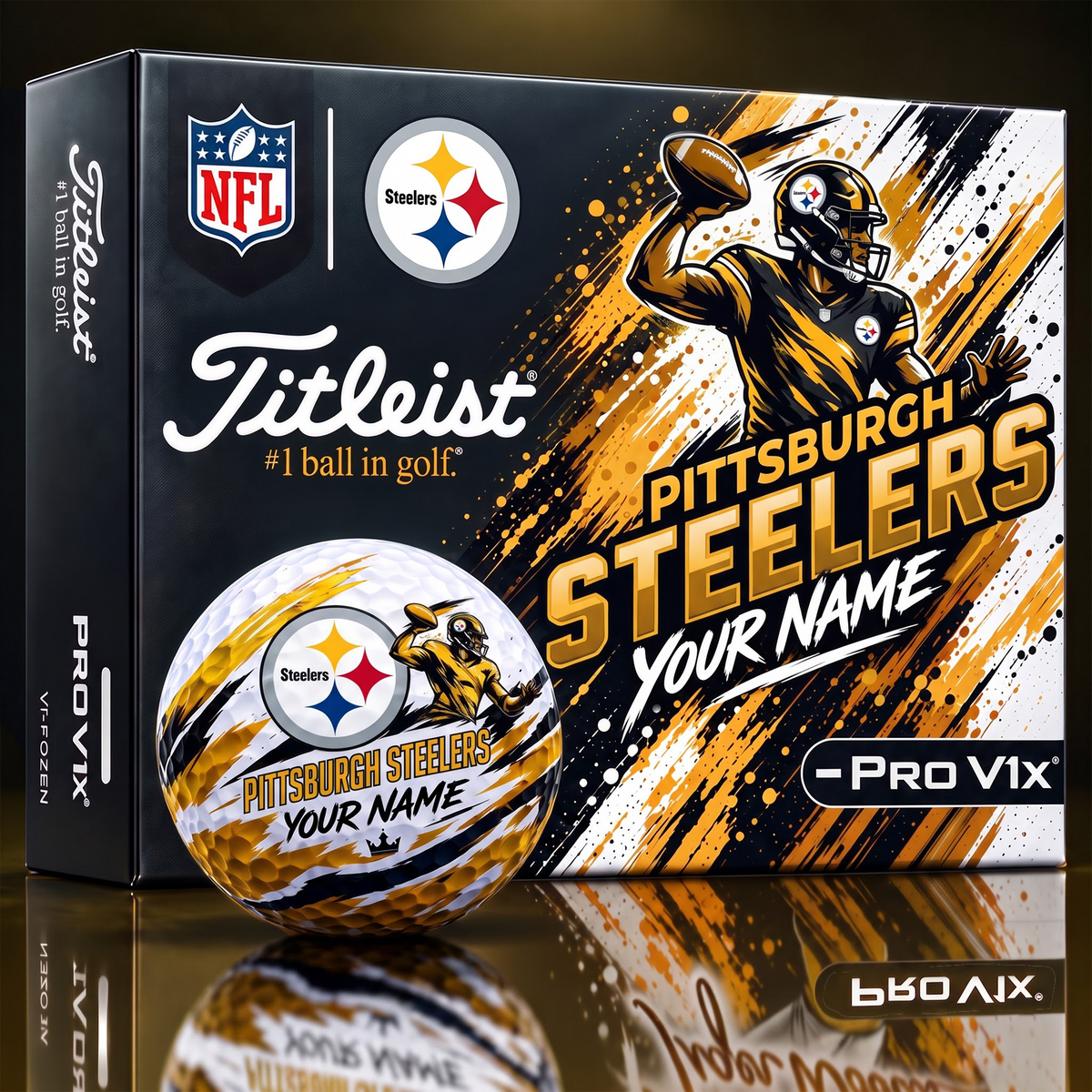 PS x Personalized NFL Titleist Pro V1x NFL Golf Balls