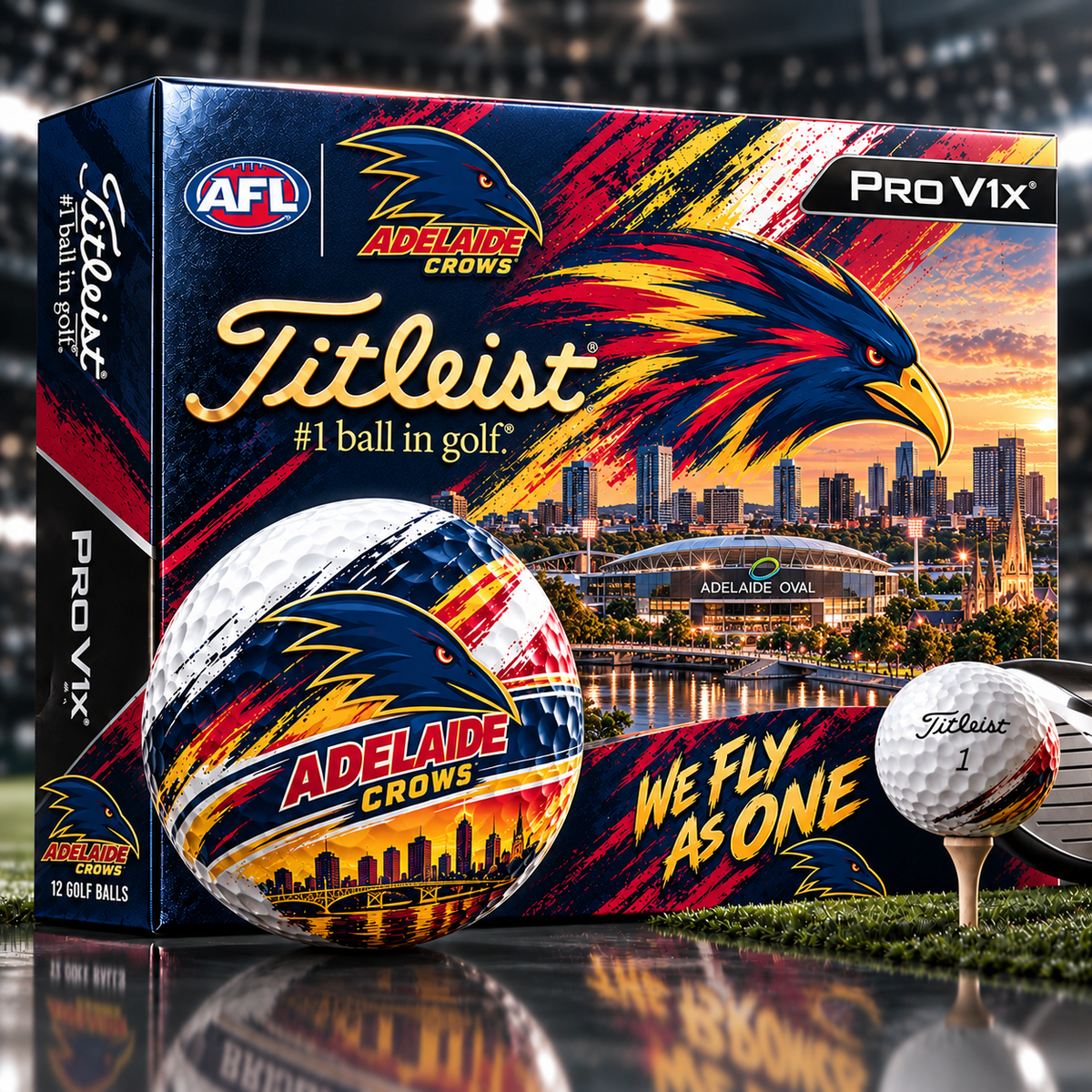 Premium AFL AC x Titleist Pro V1 Skyline & Stadium Golf Balls Set