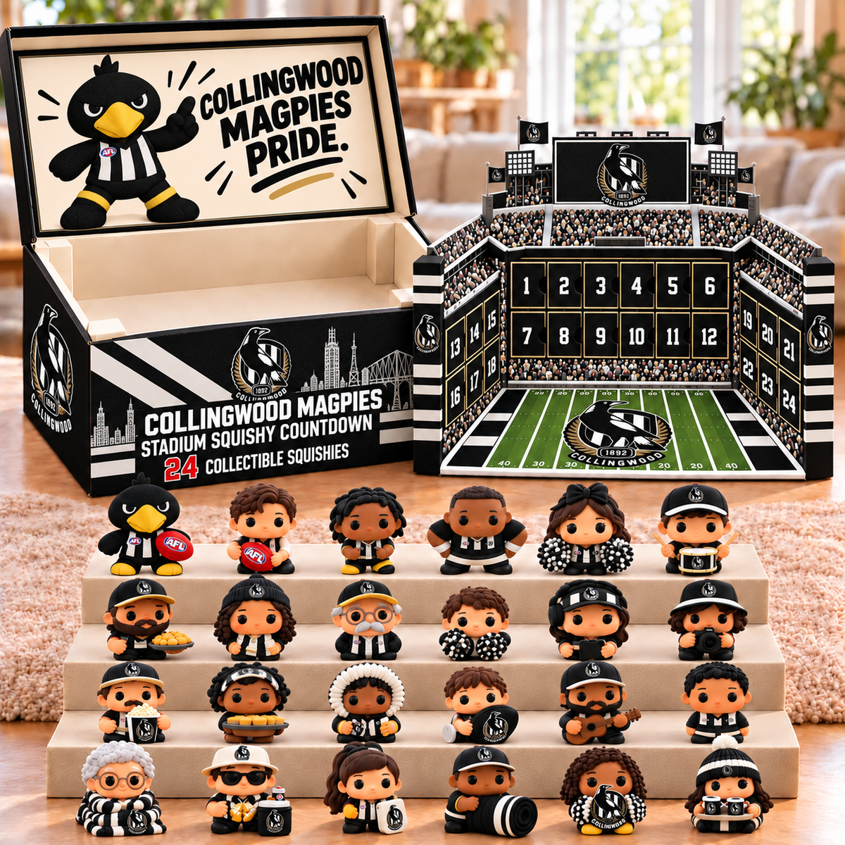 Premium AFL COLL Stadium Squishy Advent Calendar V8