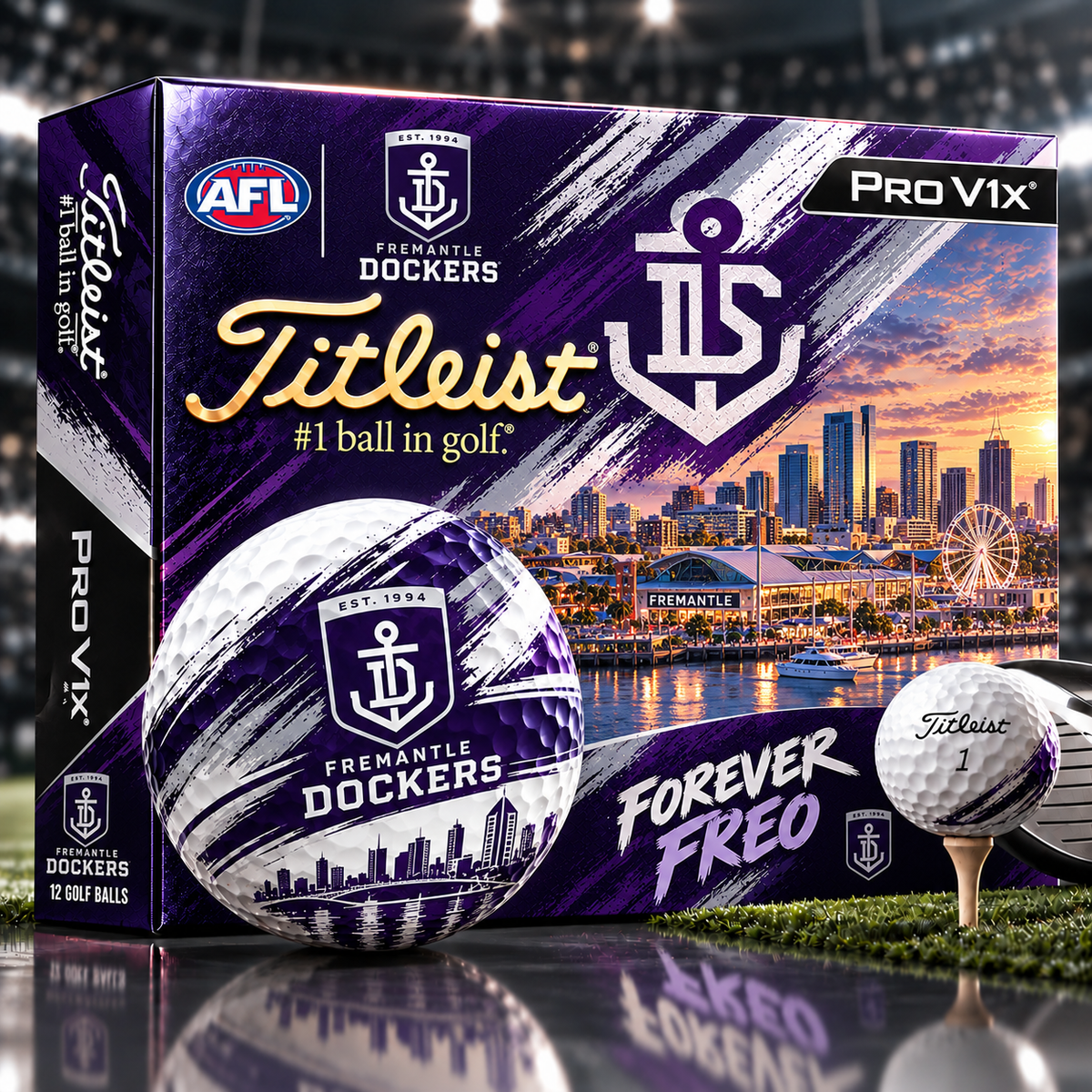 Premium AFL FD x Titleist Pro V1 Skyline & Stadium Golf Balls Set