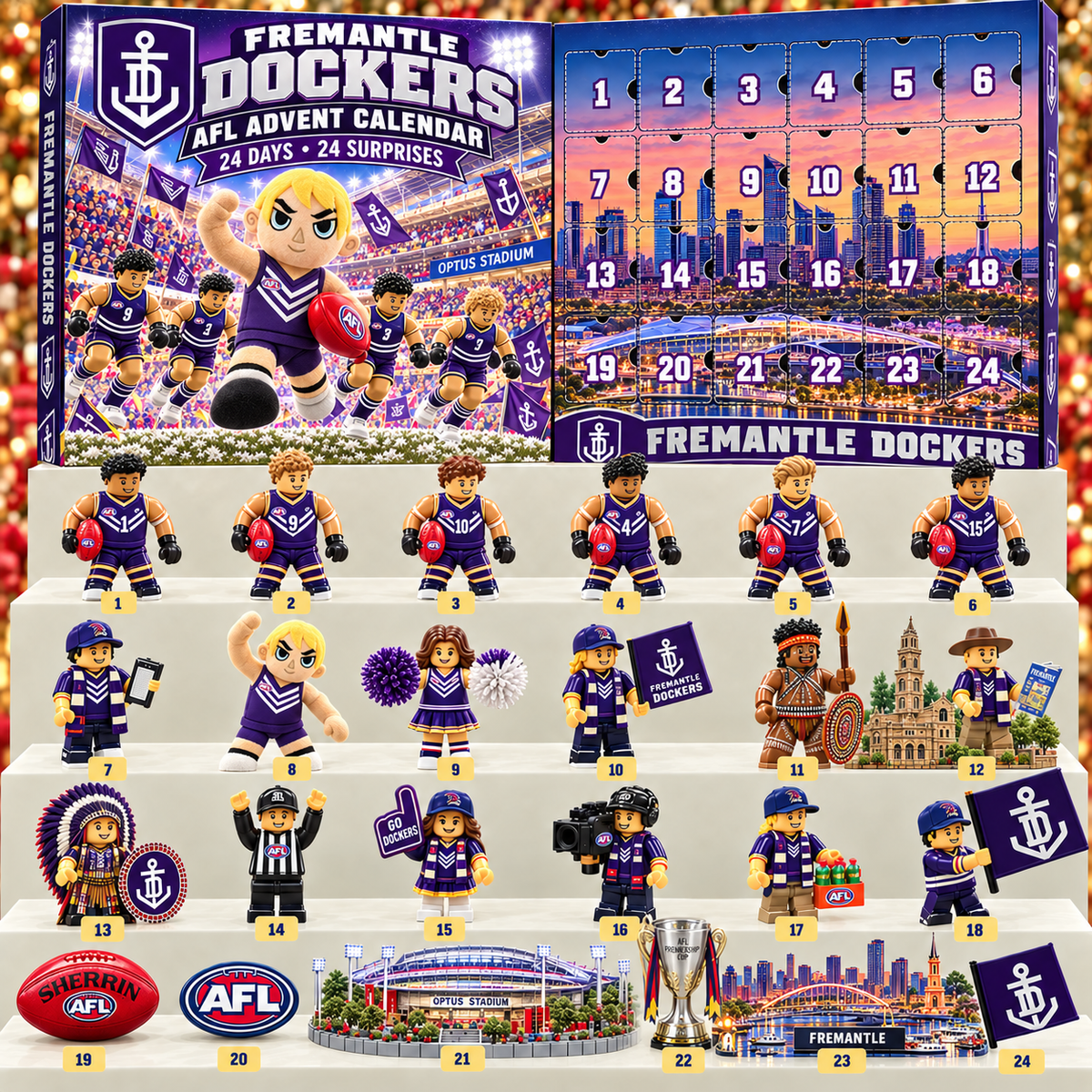 Premium AFL FRE 24-Piece Football Collectible Advent Calendar V2