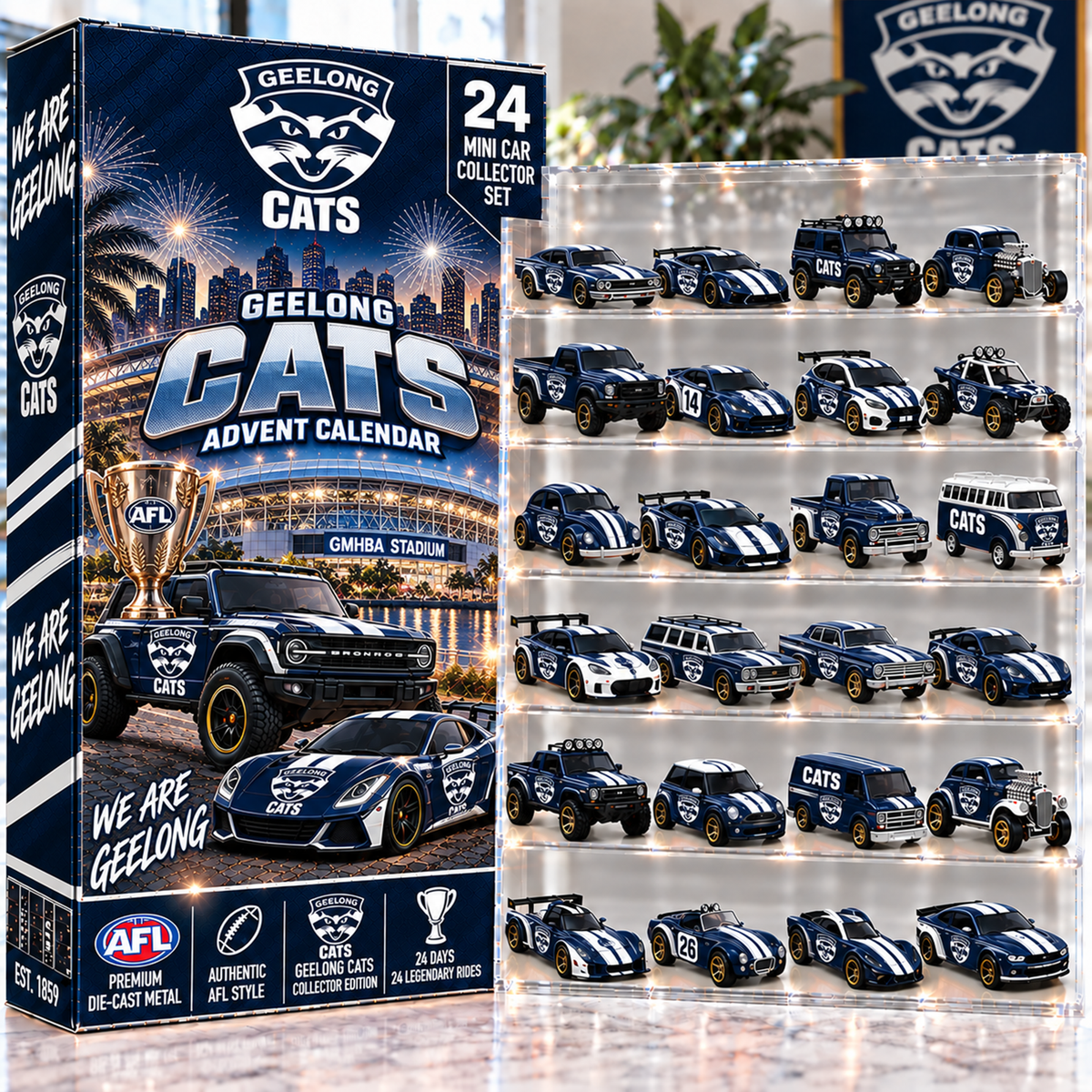 Premium AFL GC Mini Car Advent Calendar V4