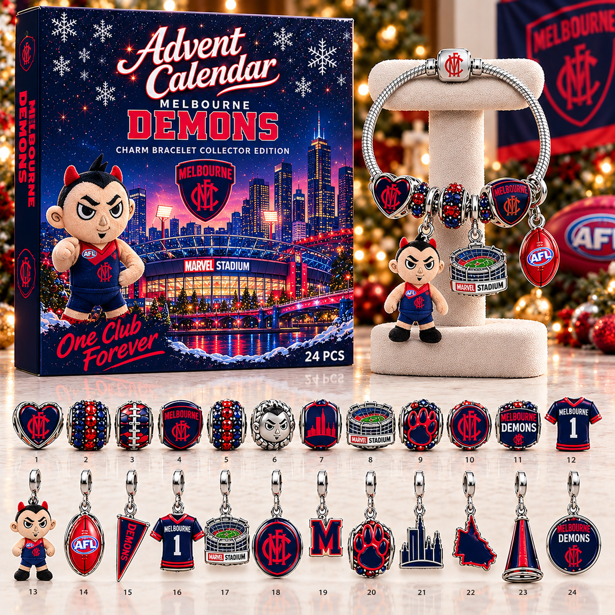 Premium AFL MD Advent Calendar Charm Bracelet Set V5
