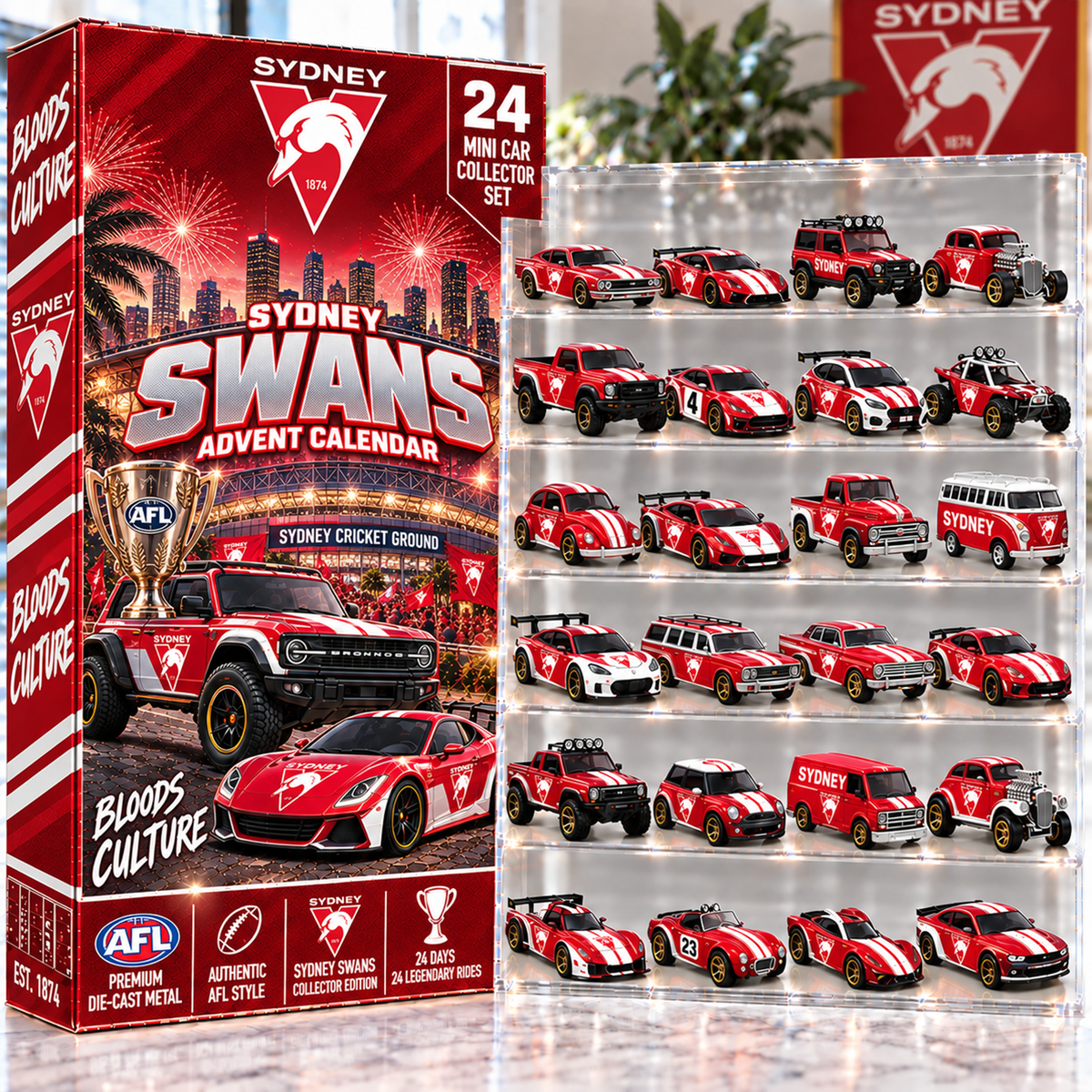 Premium AFL SS Mini Car Advent Calendar V4