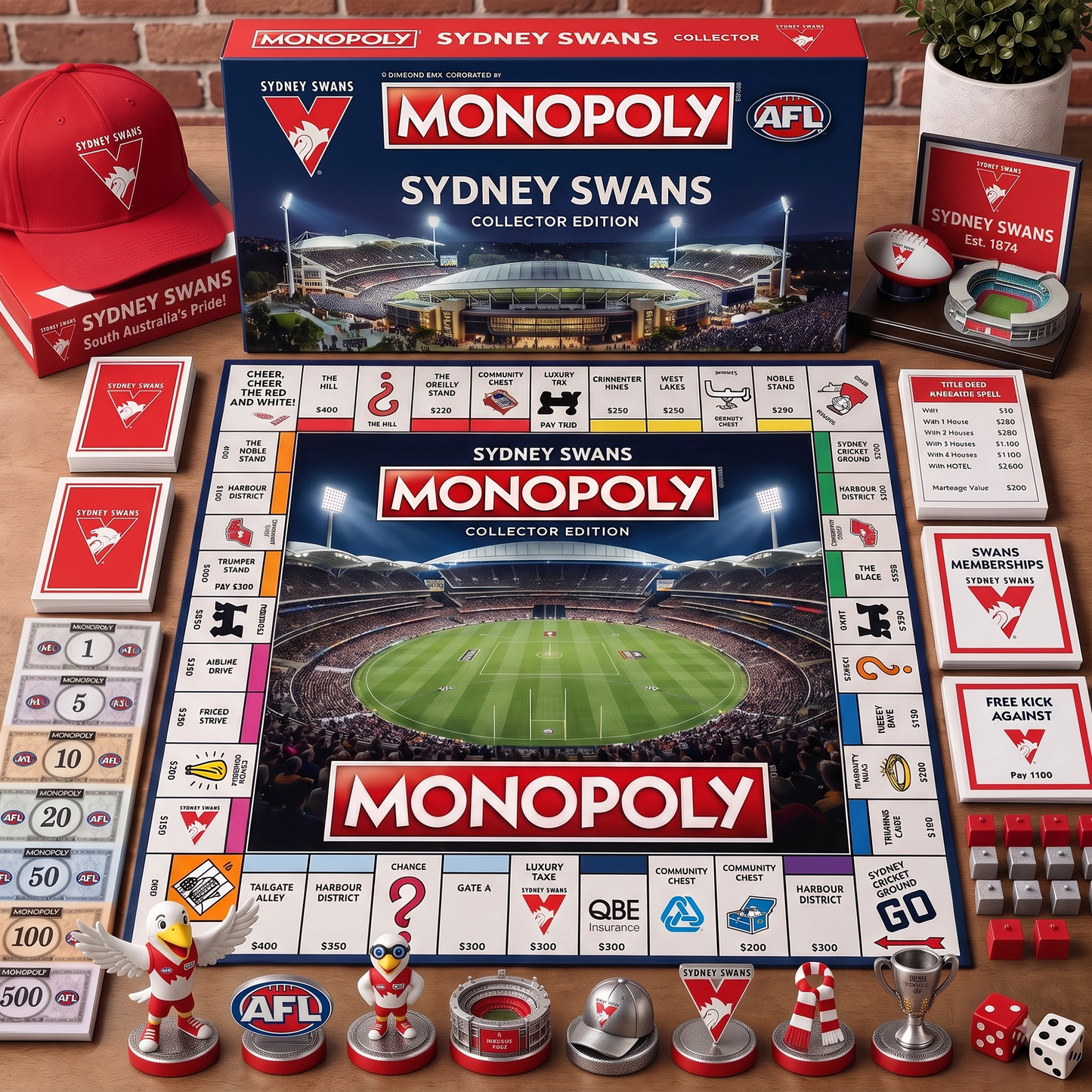 Premium AFL SS Monopoly Collector’s Edition Board Game