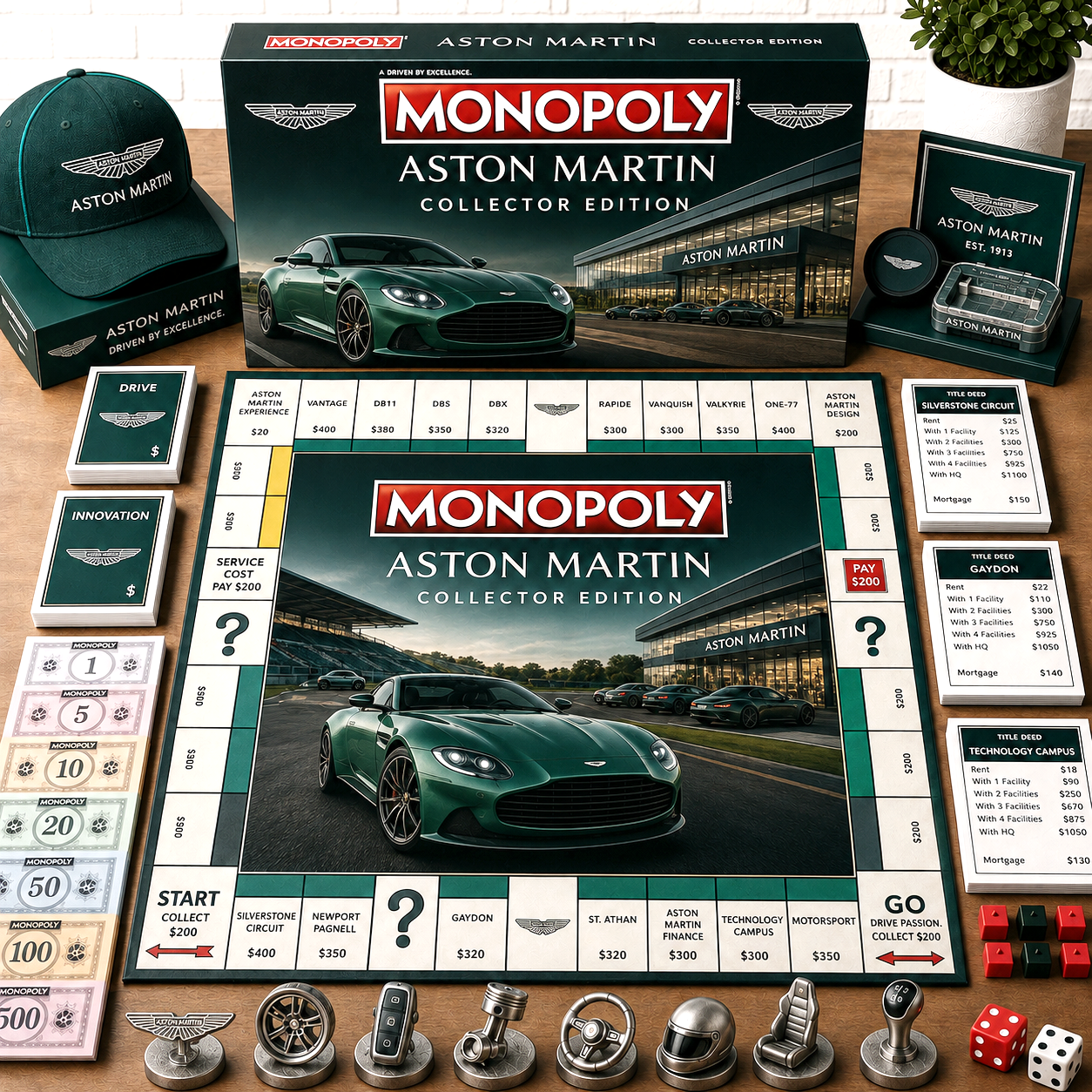 Premium Car AM Monopoly Collector’s Edition Board Game NMD CTKT
