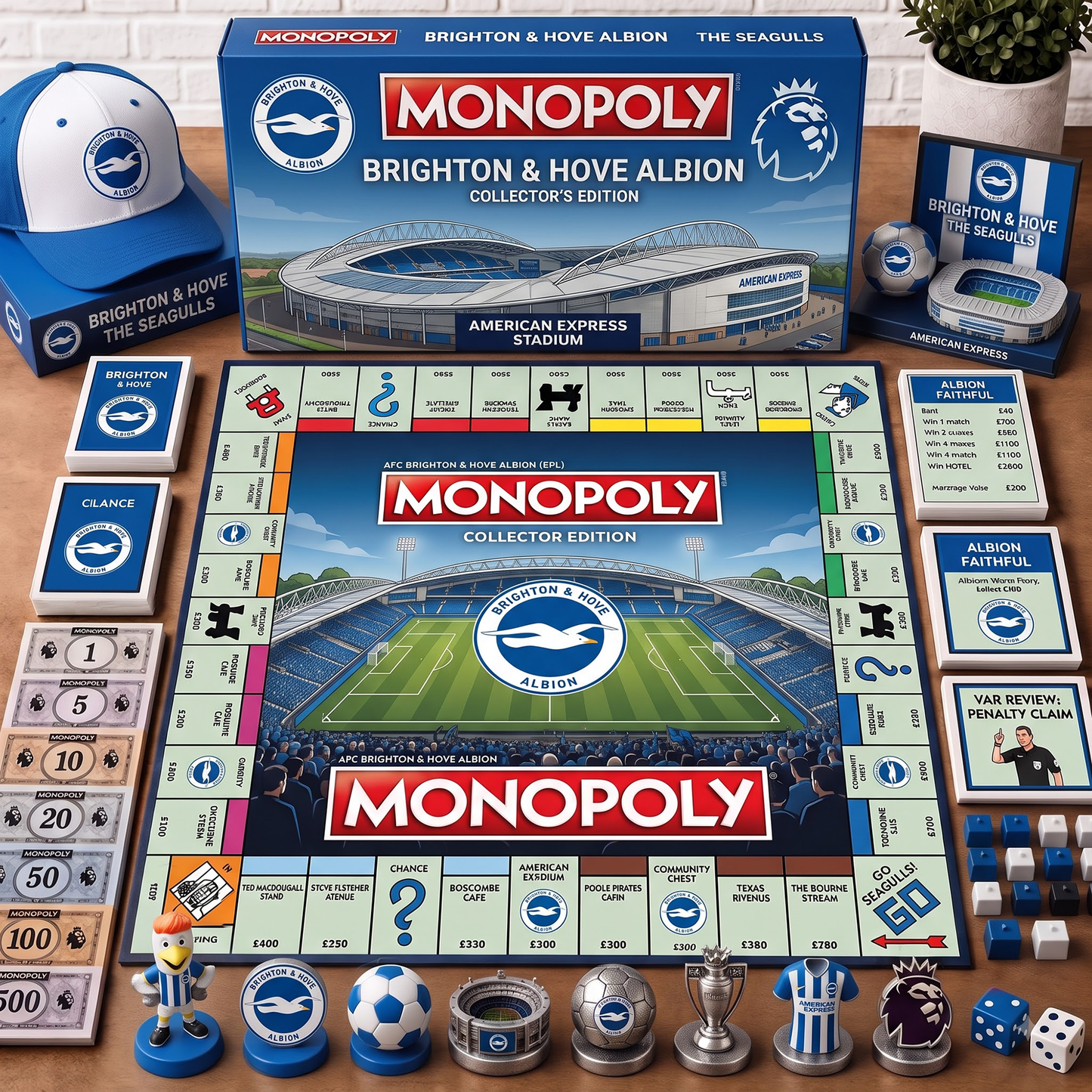 Premium EPL BHA Monopoly Collector’s Edition Board Game