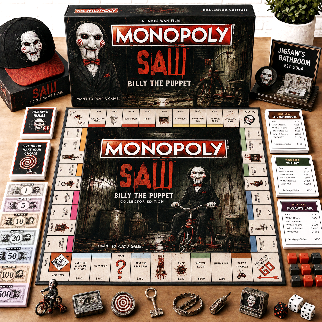 Premium HRR BTP Halloween Monopoly Collector’s Edition Board Game NMD CTKT
