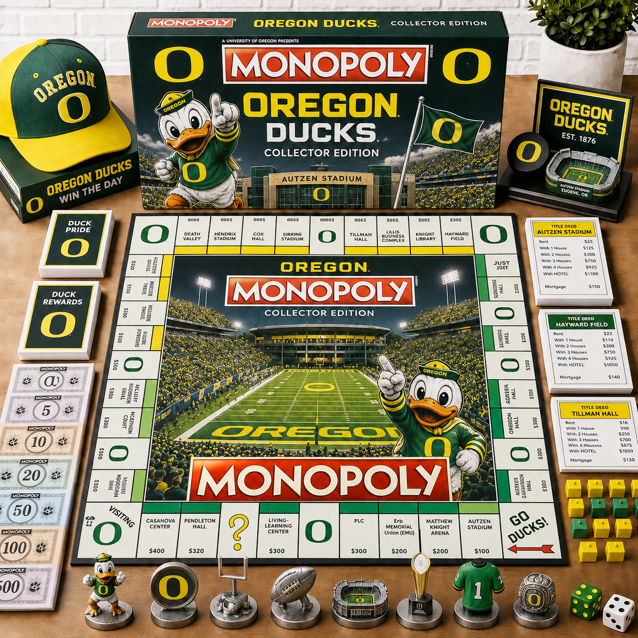 Premium NCAA ORDB Monopoly Collector’s Edition Board Game NMD CTKT