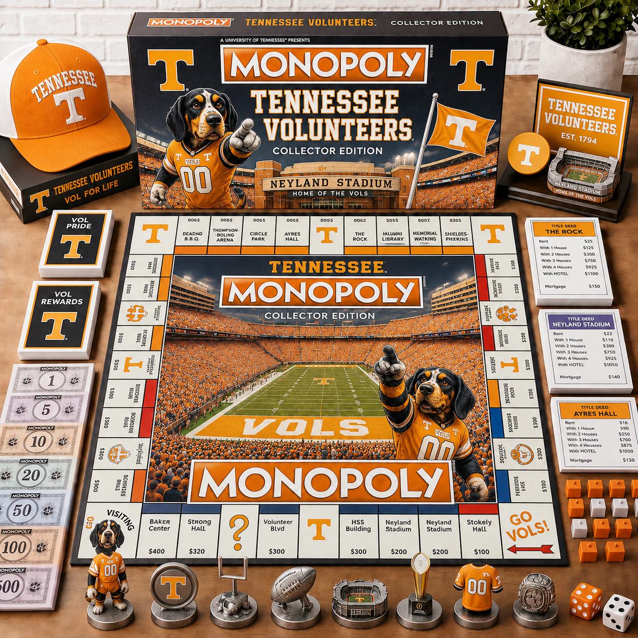 Premium NCAA TVF Monopoly Collector’s Edition Board Game NMD CTKT
