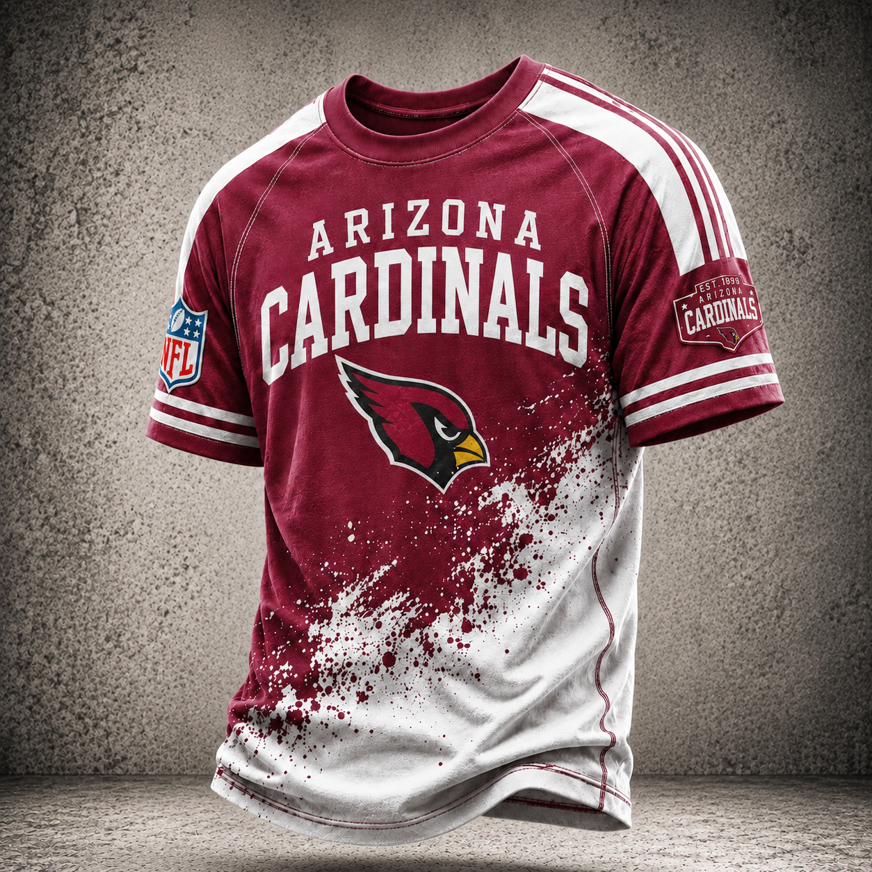 Premium NFL AC Vintage Paint Splatter Performance T-Shirt